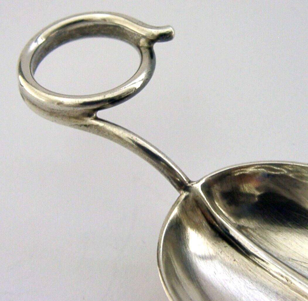 Novelty Art Nouveau Sterling Silver Leaf Caddy Spoon C1900 American Antique