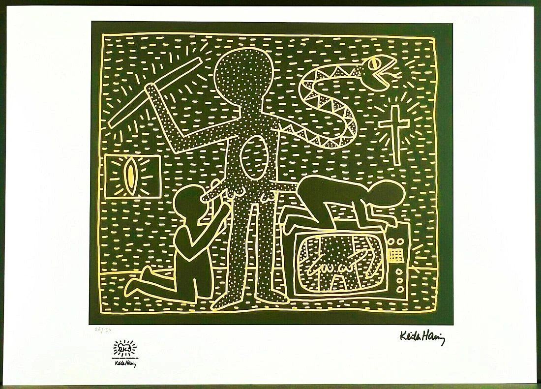 After Keith Haring, Pop Shop, 1980s, Print, Paper photo Art