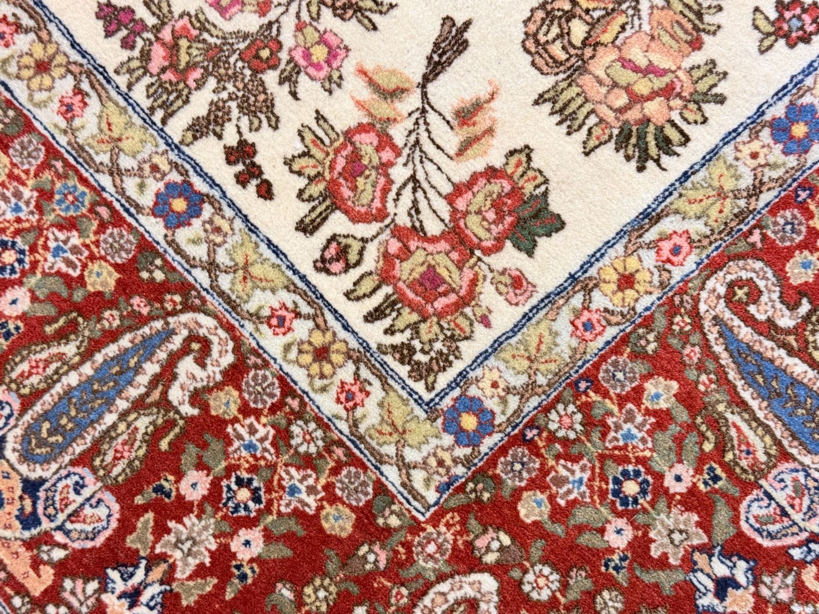 photo vintage Tapis turc Arbre de Vie noué à la main, 134 × 196 cm, laine et coton