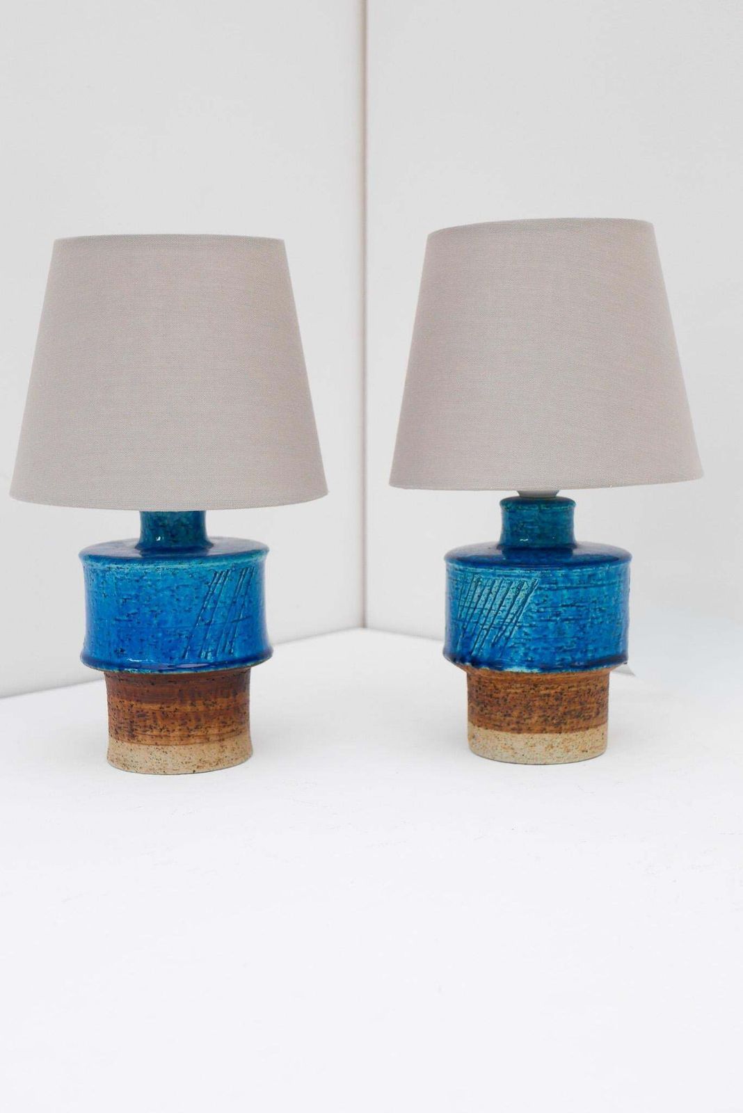 Mid-Century Modern Pottery Tafellampen van Inger Persson, Rörstrand, Zweden photo Verlichting