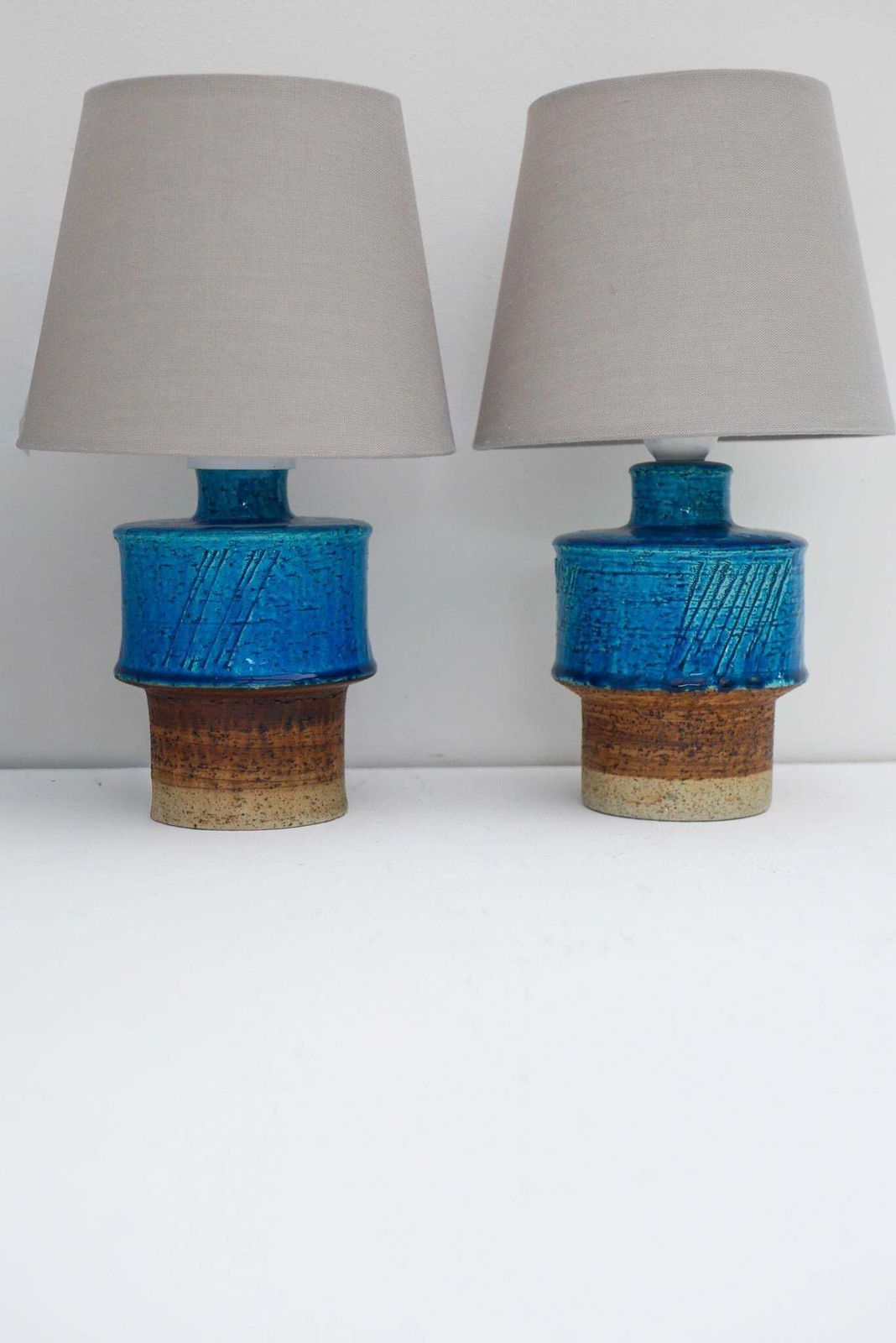 Mid-Century Modern Pottery Tafellampen van Inger Persson, Rörstrand, Zweden photo vinterior