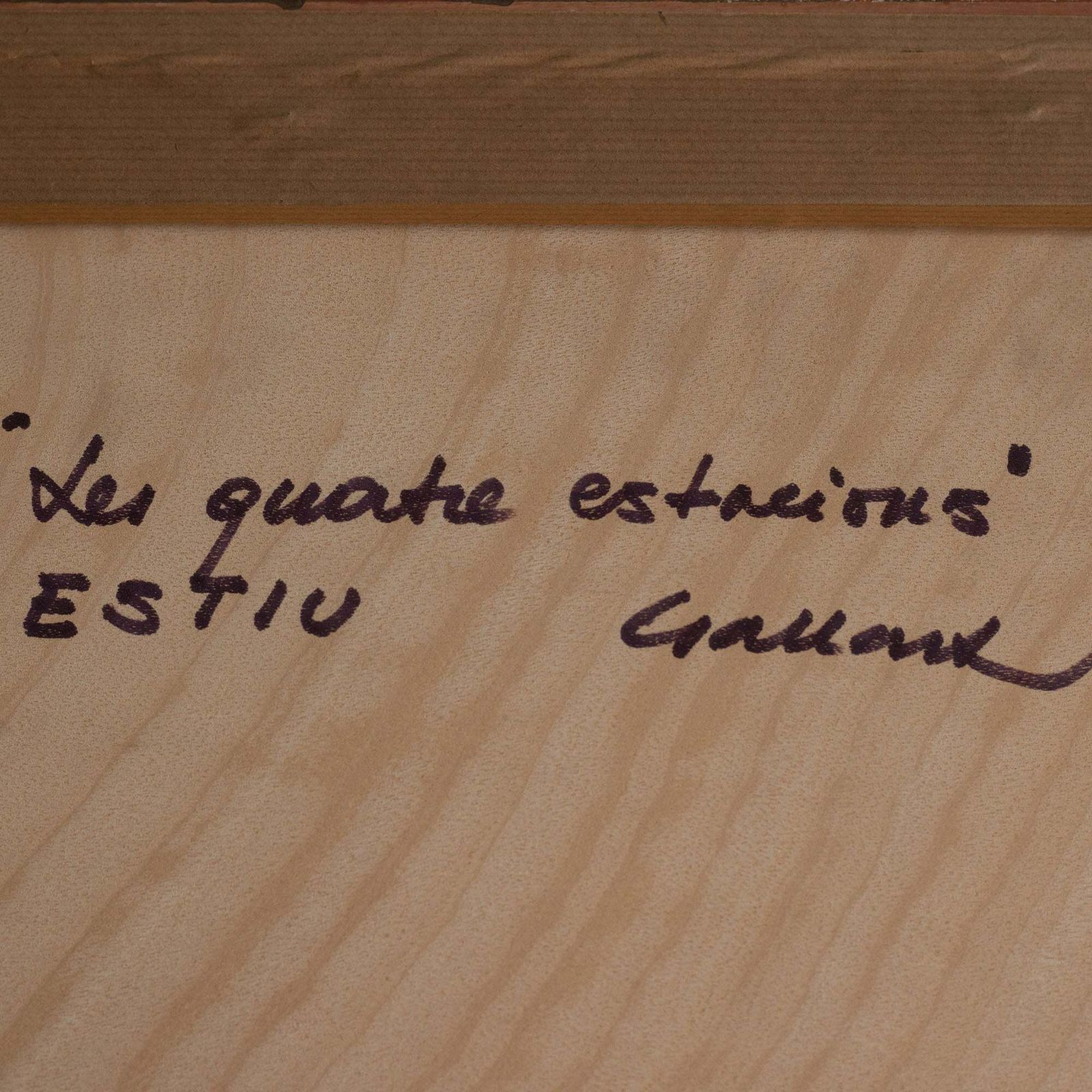Grote ingelijste tekeningen   Lluís Gallart Y Garcia (1922 1985) photo vintage