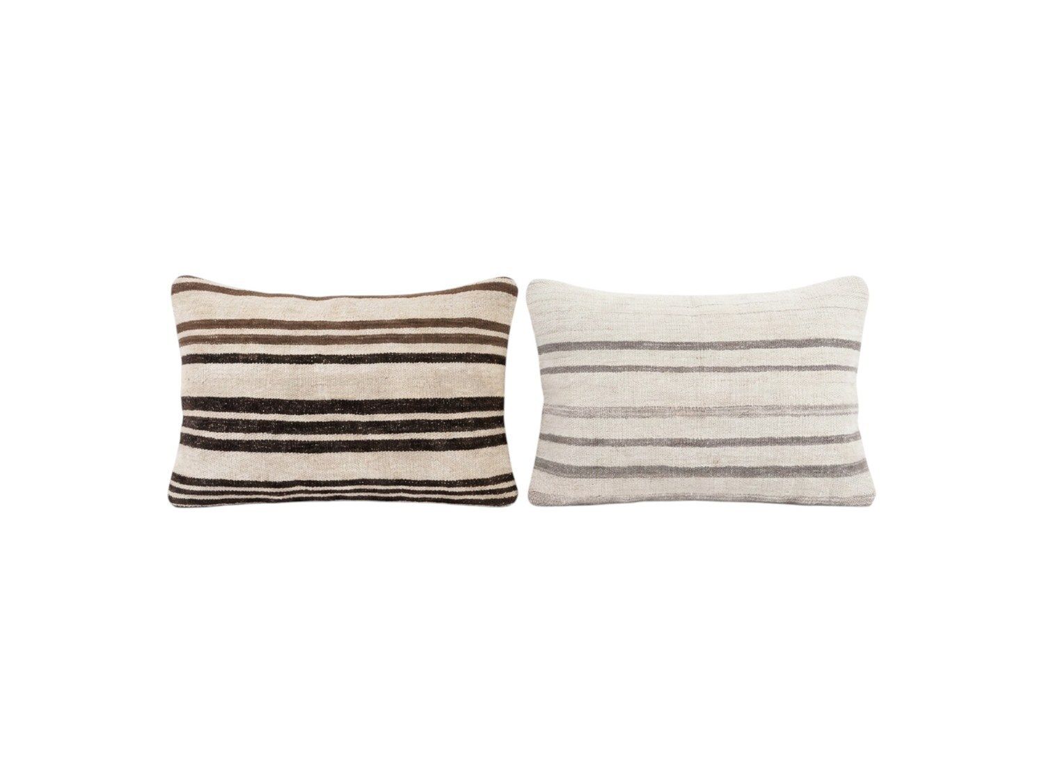 Oushak Kilim Lumbar Kussenhoes 40 x 60 cm, Set van Twee