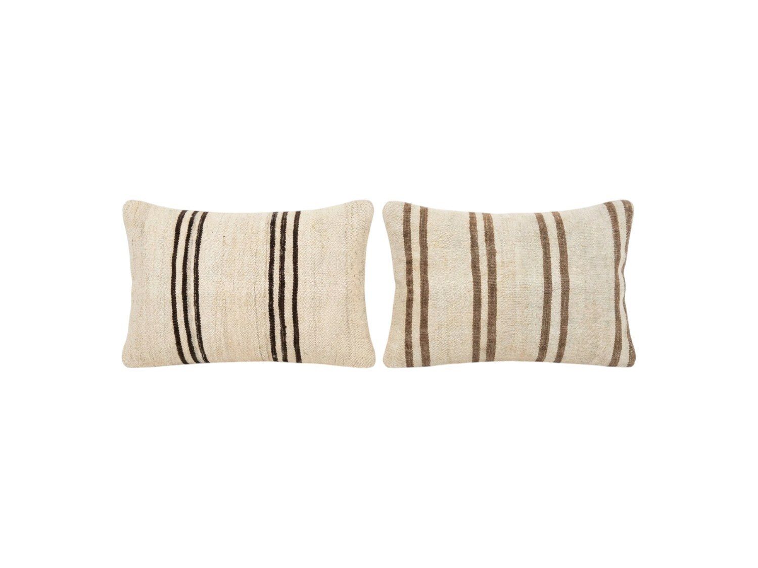 Turkische Kilim Lumbarkussenhoes 40 x 60 cm, Set van Twee