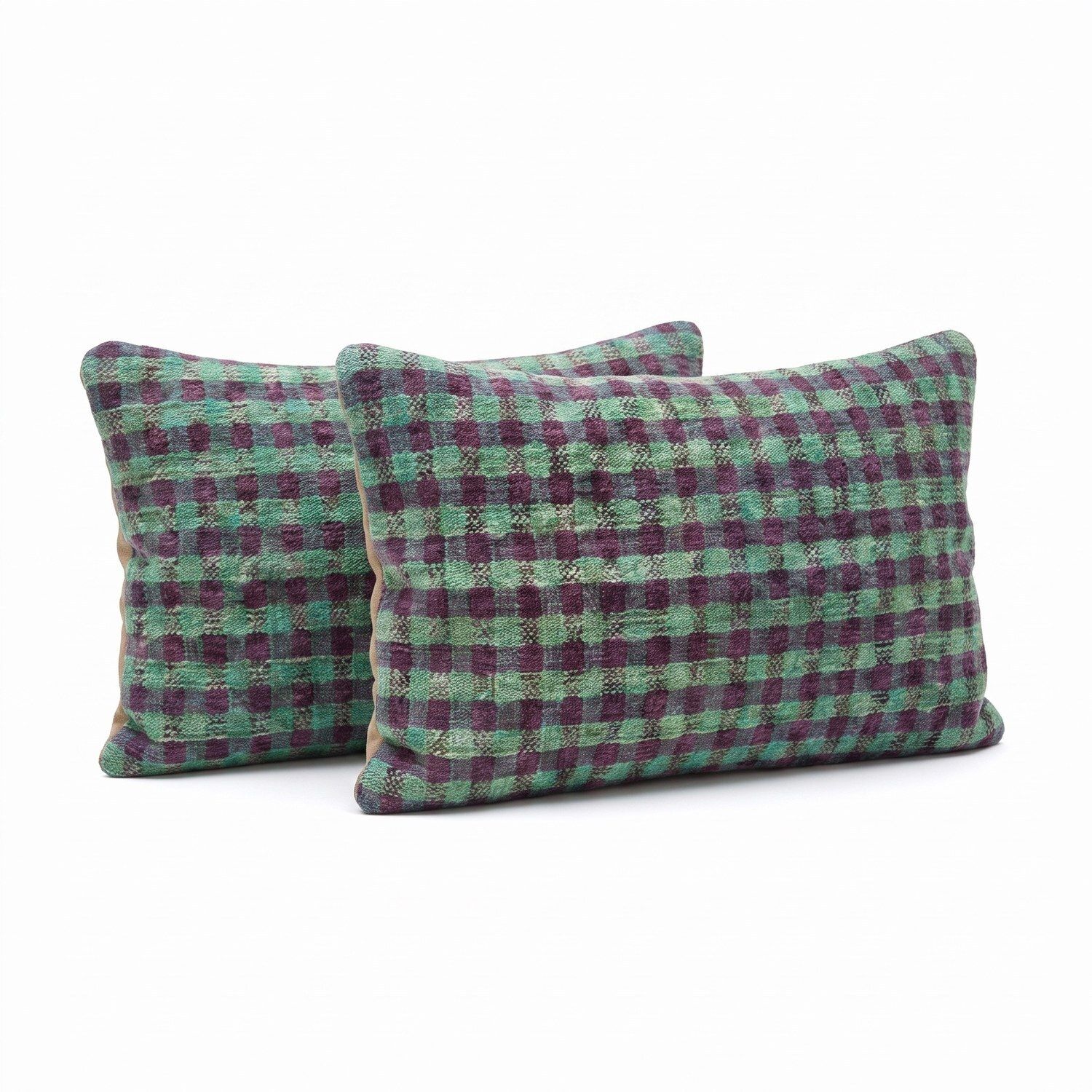 Turkische Kilim Lumbarkussenhoes 40 x 60 cm, Set van Twee photo for sale