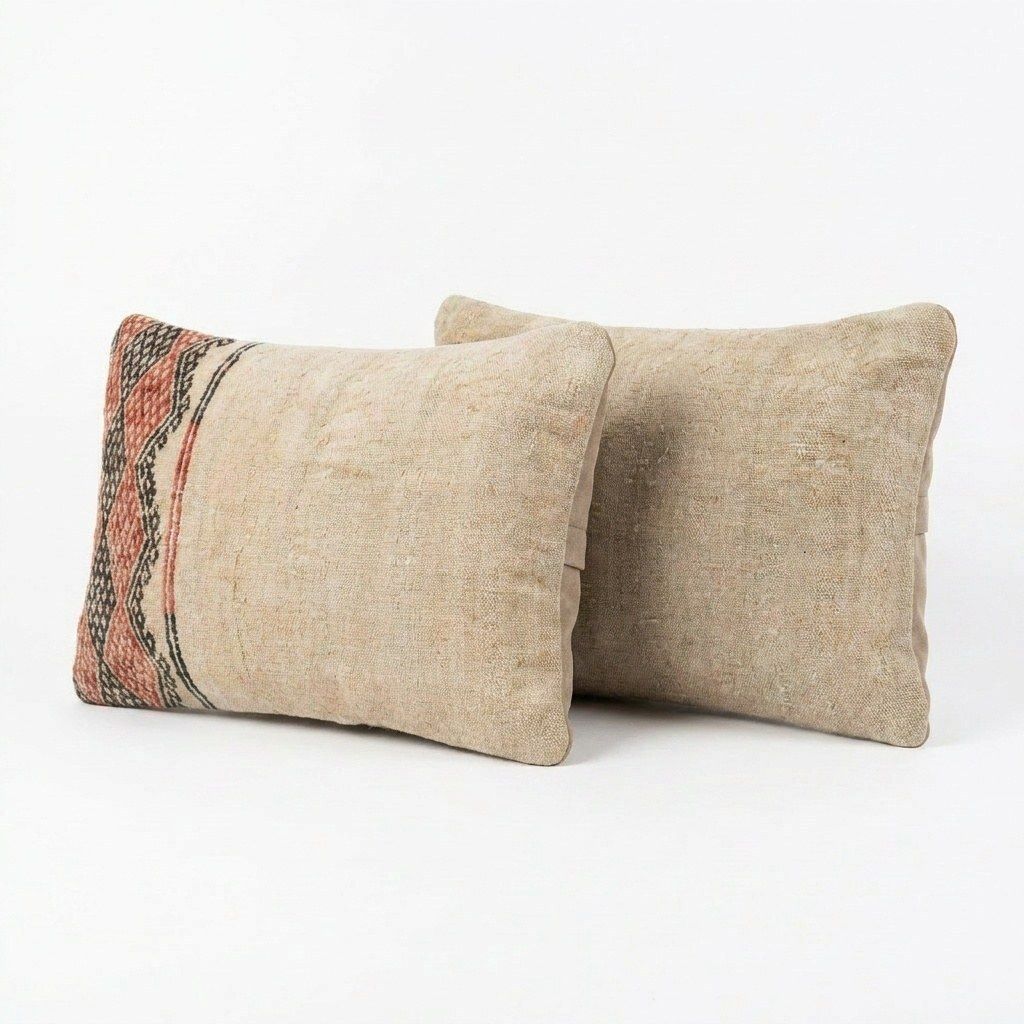 Oushak Kilim Lumbar Pillow Cover 40 X 60 Cm   Set Of Two photo furniture