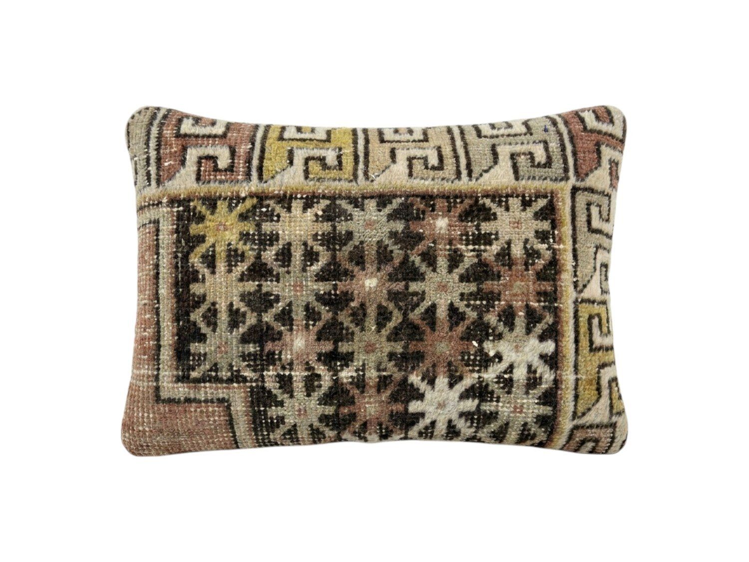 Housse de coussin lombaire en tapis anatolien, 40 x 60 cm
