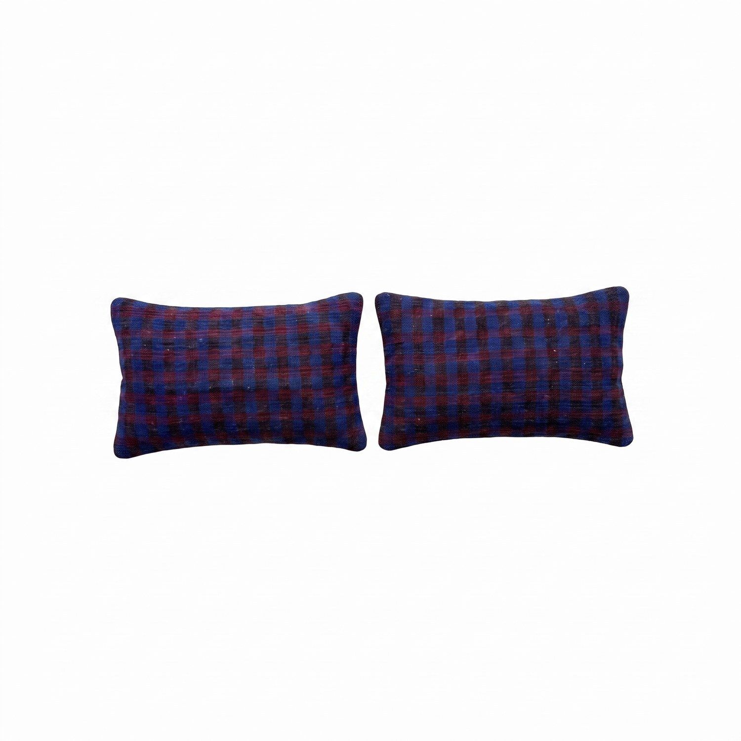Turkische Kilim Lumbarkussenhoes 40 x 60 cm, Set van Twee