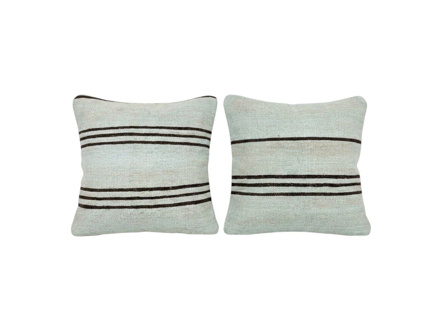 Housse de coussin Oushak Kilim 49 x 50 cm, lot de deux