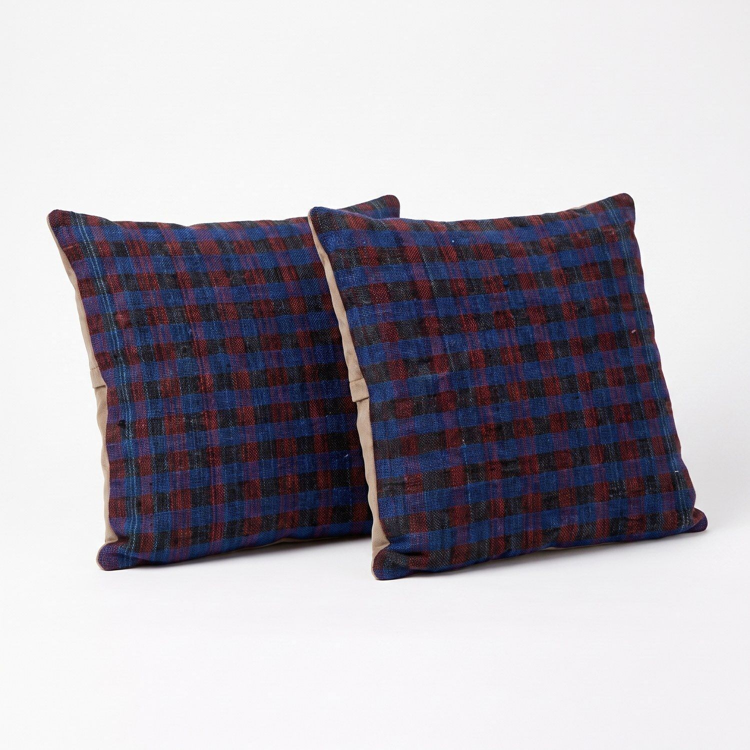 Boheemse Turkse kilim kussenhoes 50 x 50 cm, set van twee photo for sale