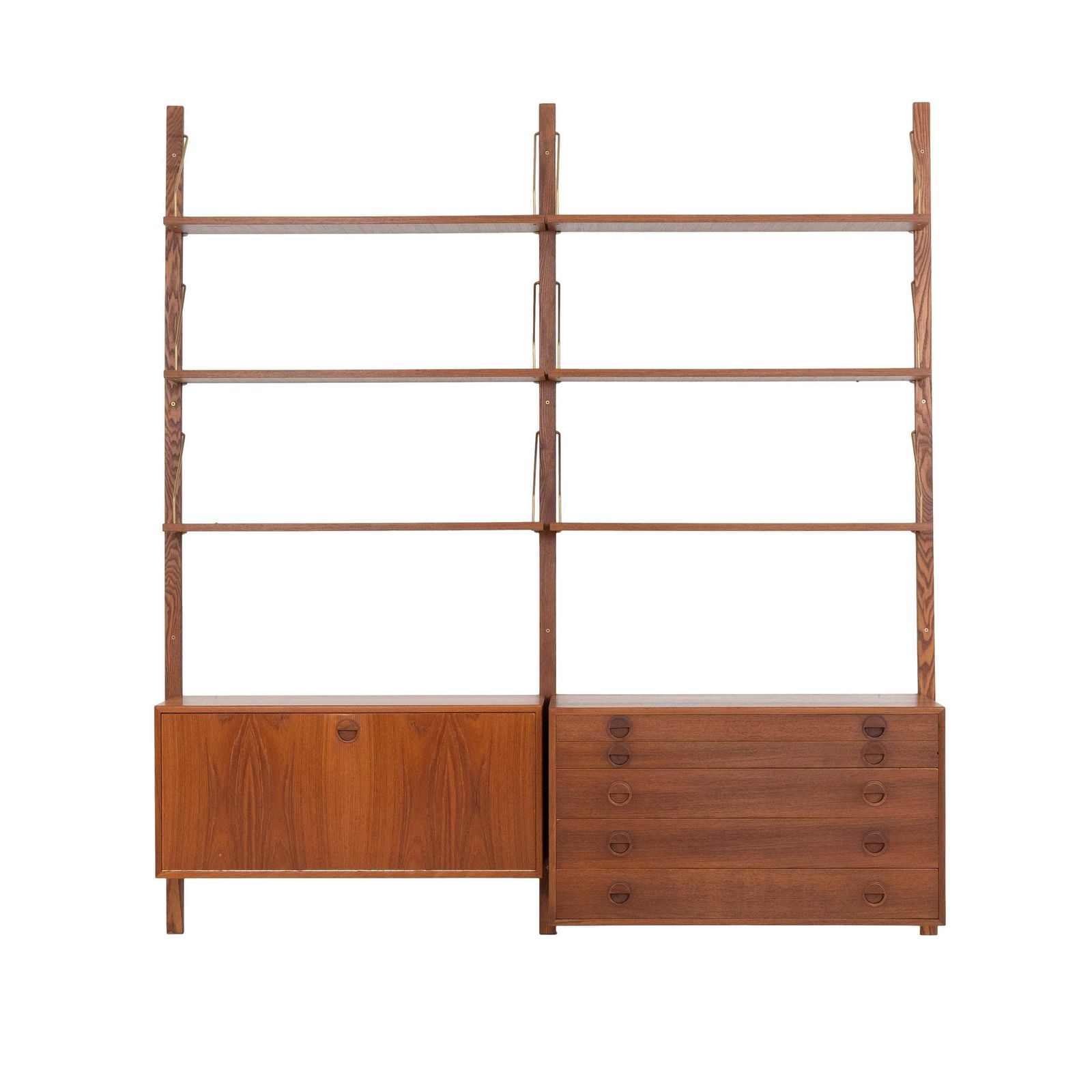 Bibliothèque modulaire en teck, design danois, années 1960, par Rud Thygesen & Johnny Sørensen pour HG Furniture