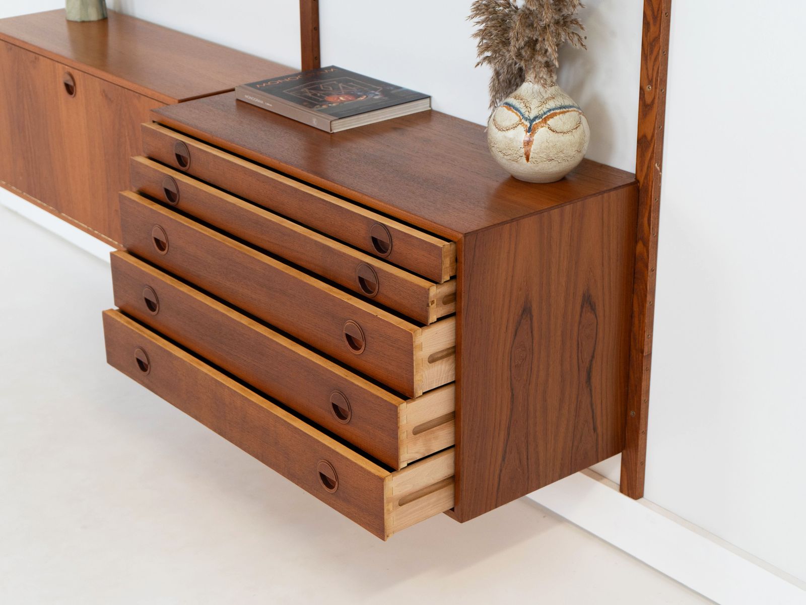 Meubels Teakhouten Modulaire Kast, Deens Design, jaren 1960, Ontworpen Door Rud Thygesen & Johnny Sørensen, Geproduceerd Door Hg Furniture photo