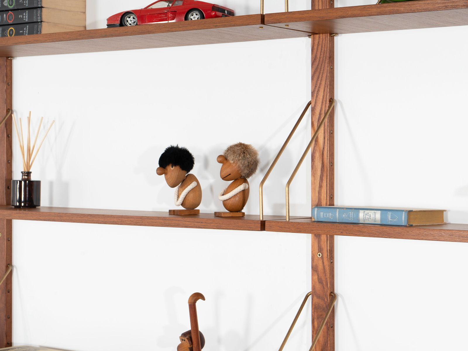 Teak Modular Shelving Unit, Danish Design, 1960s, Designed By Rud Thygesen & Johnny Sørensen, Manufactured By Hg Furniture photo vintage