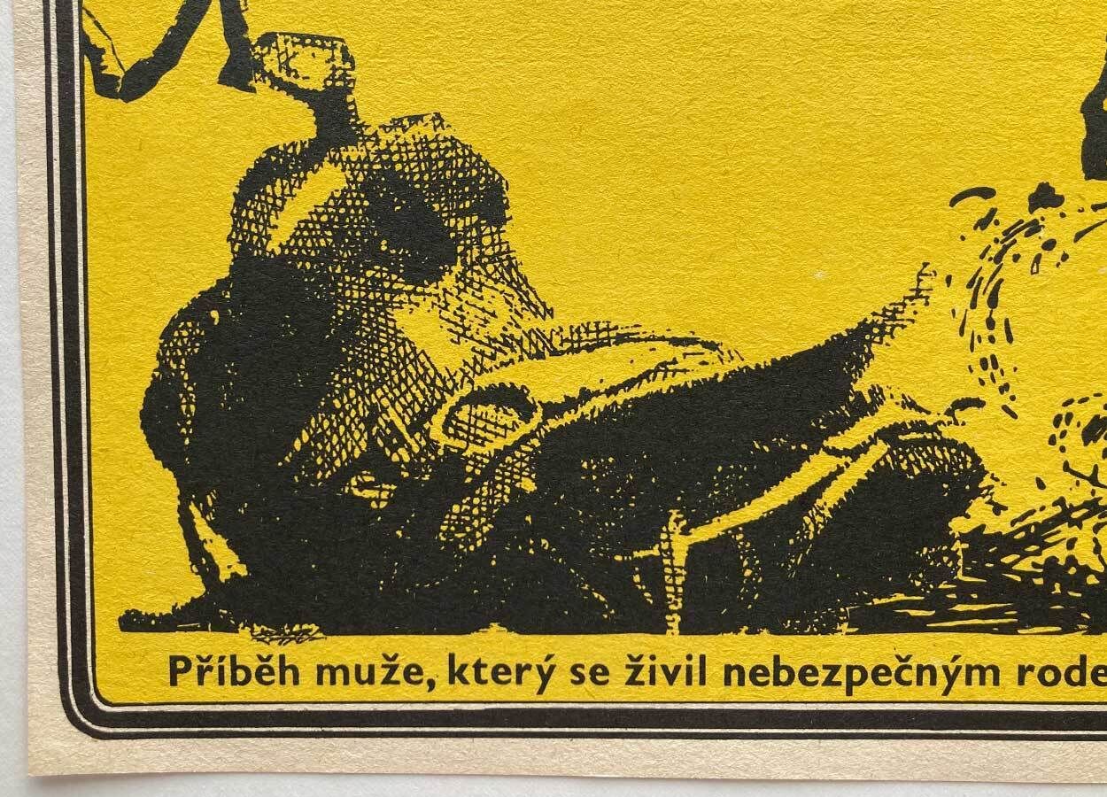 J.W. Coop, Original Movie Poster, Josef Duchoň, 1973, Czech Genuine Vintage Print photo buy