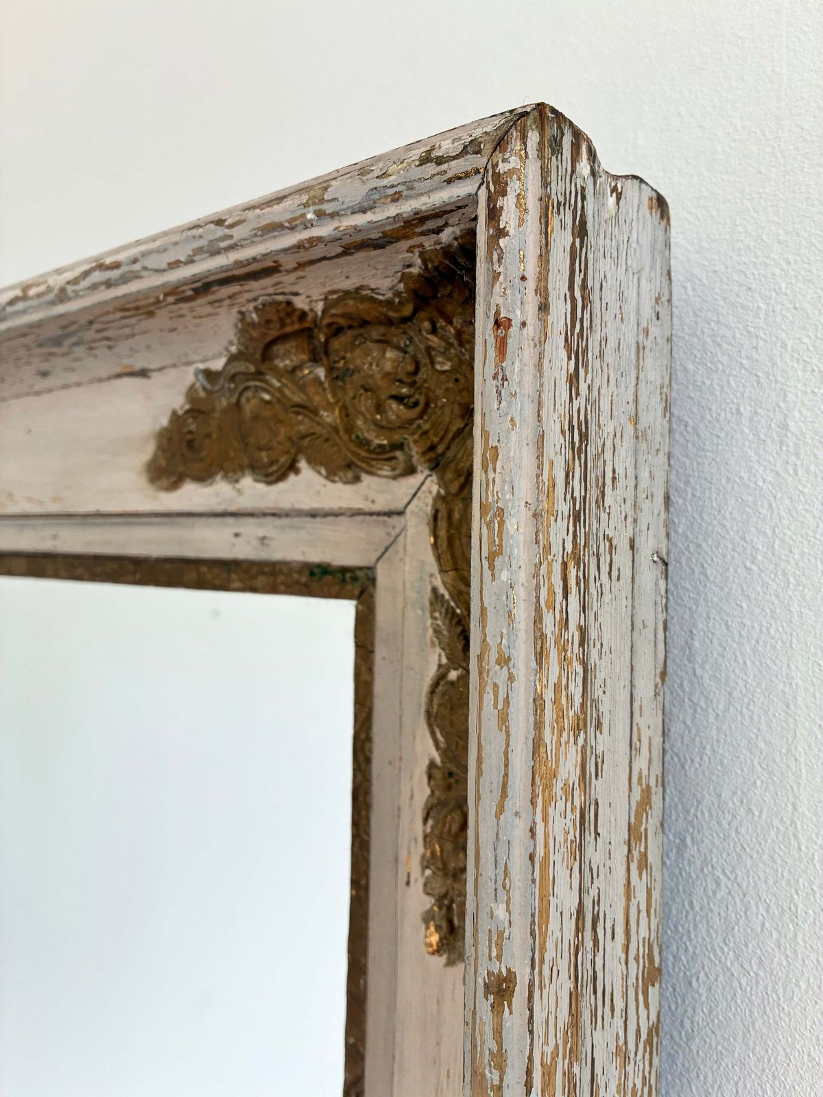 Antieke Napoleon III Verguld Houten Franse Wandspiegel, 19e Eeuw photo for sale