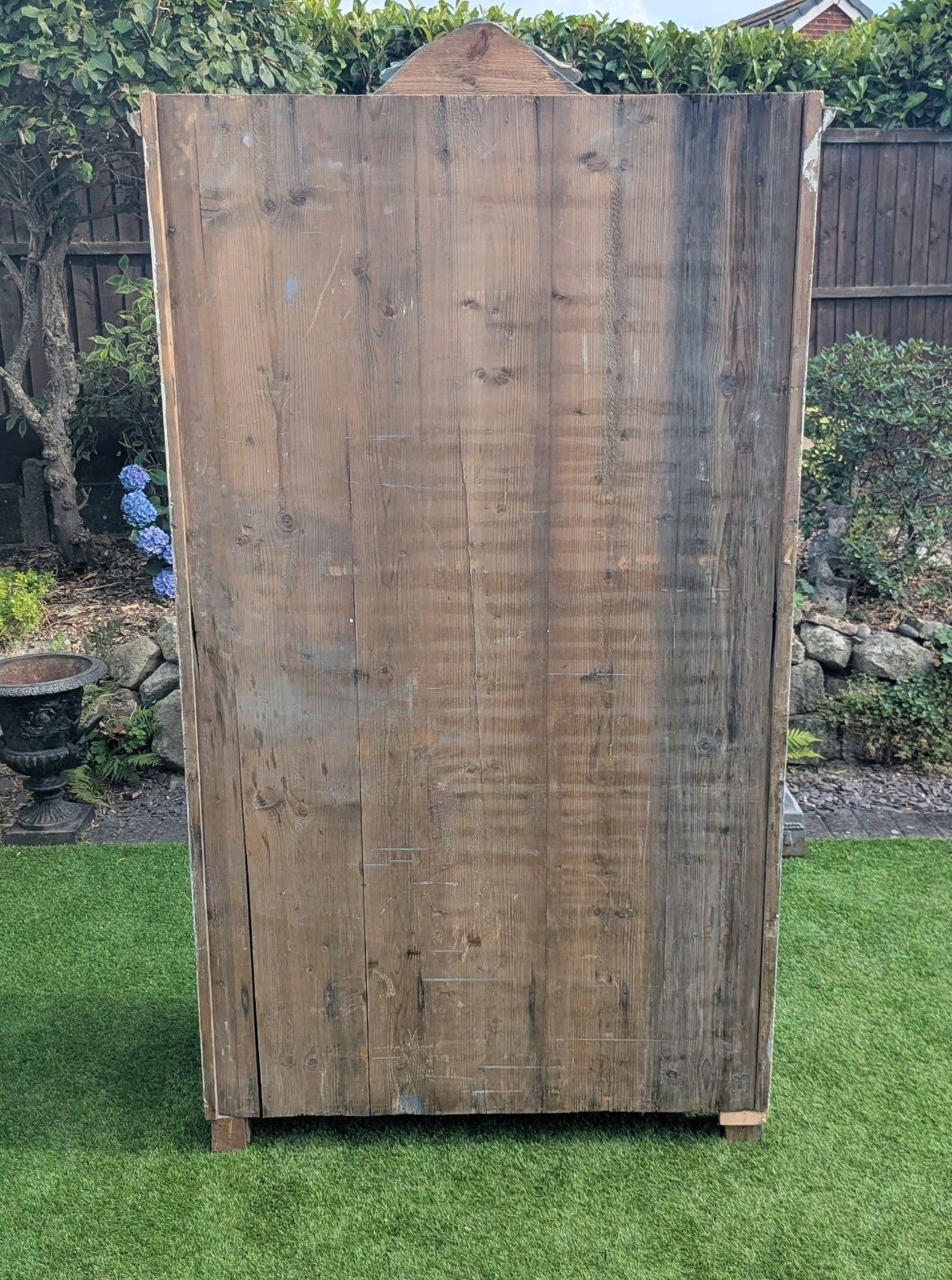 1755.0 Mid Late 19th Century Italian Pine Painted Wardrobe Delivery Available 0366 photo
