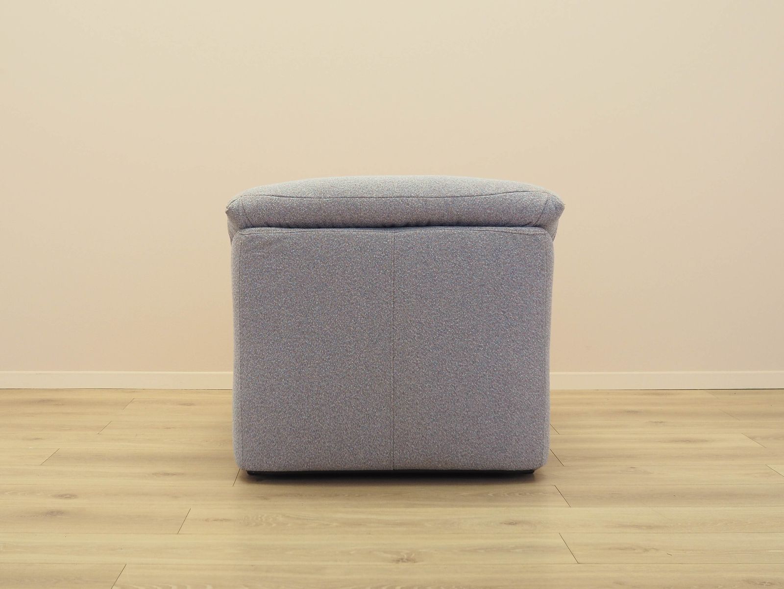 Fauteuil lounge italien Space Age, années 1970, en tissu gris, design organique photo vinterior