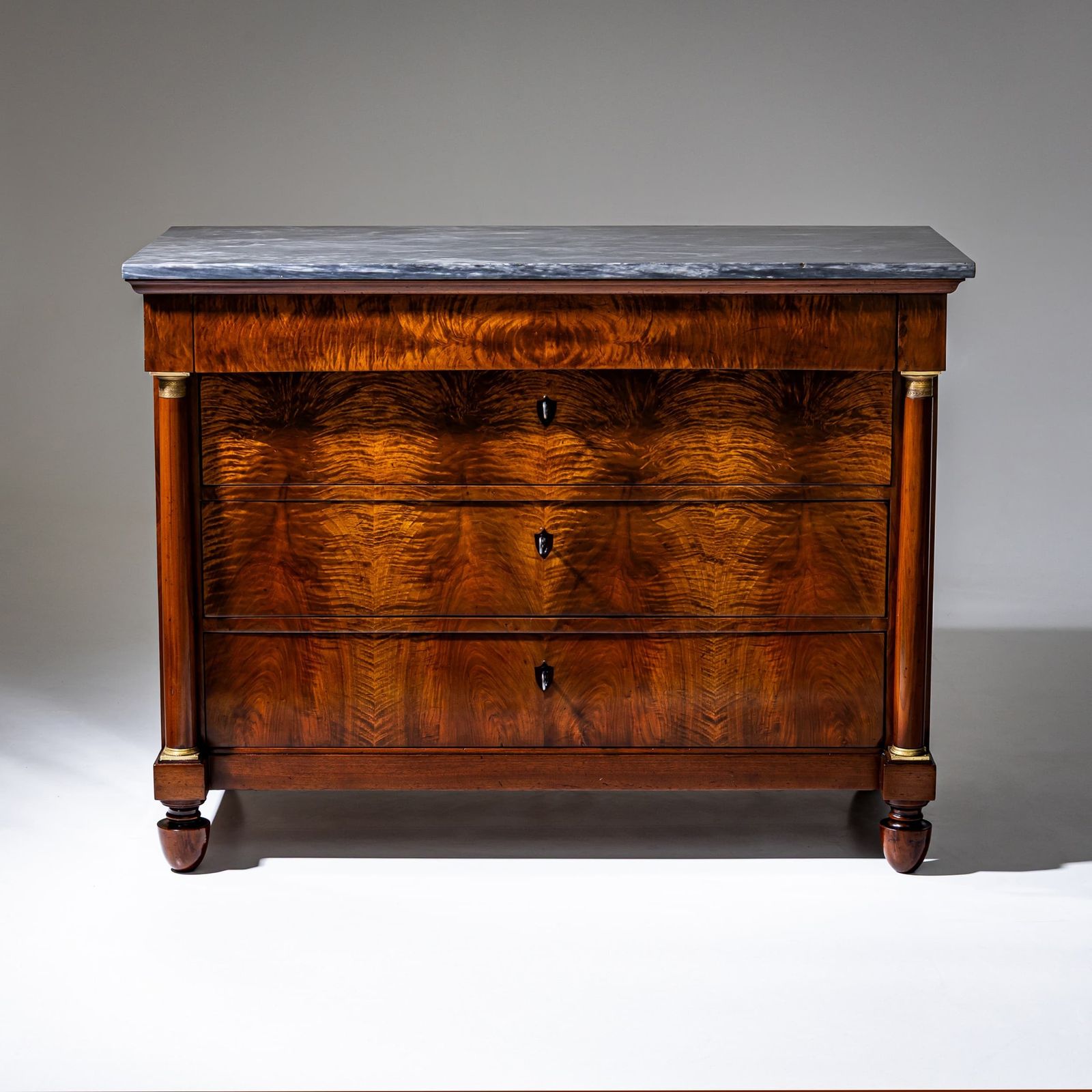 Pair Of Chests Of Drawers With Marble Tops, Italy, Circa 1820