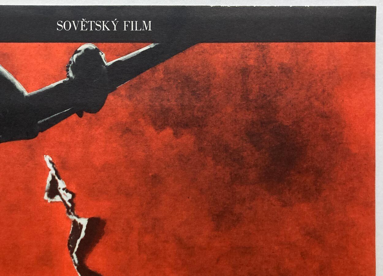 Original Film Poster, Chronicle Of The Dive Bomber, Václav Zeman, 1972, Genuine Czech Vintage Print photo 87.0