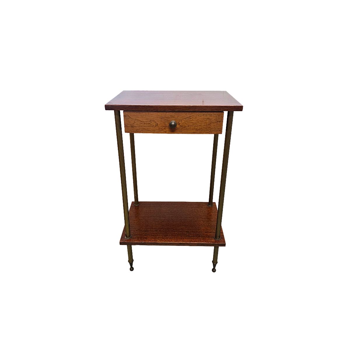 French Vintage Mid Century Side Table, 1950s
