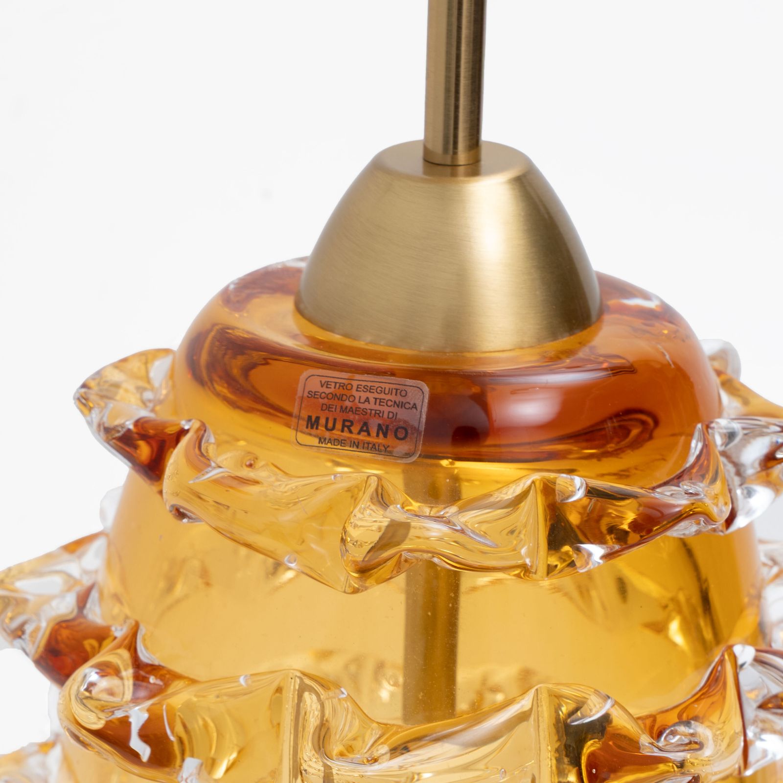 Paar Amber Rostrato Murano Glazen Tafellampen photo buy