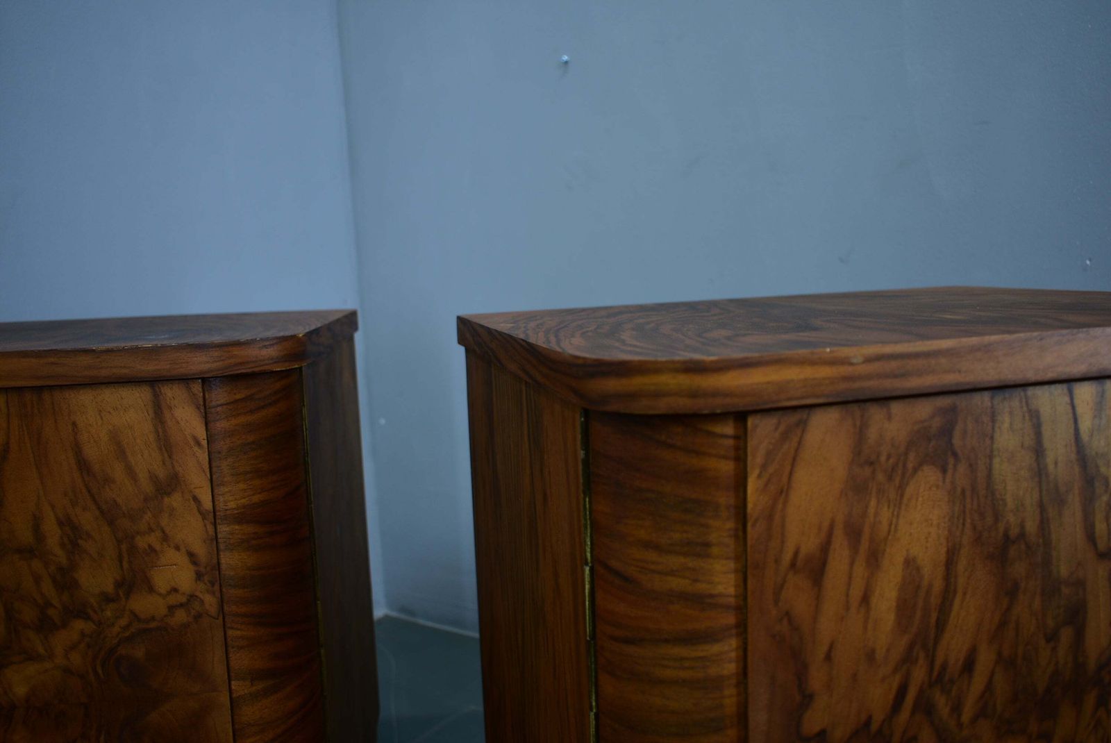 Paire de tables de chevet Art déco, Tchécoslovaquie, 1932 photo vintage