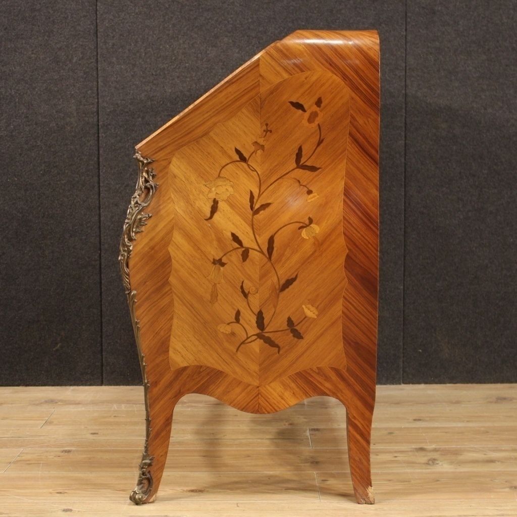 1900.0 Bureau français en bois marqueté, XXe siècle photo