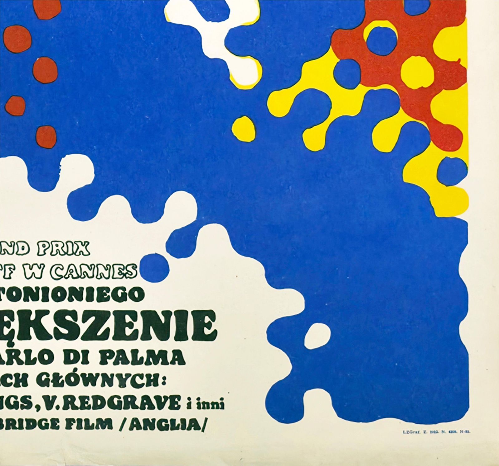 Blow Up 1968 Poolse A1 filmposter, Waldemar Swierzy photo vintage