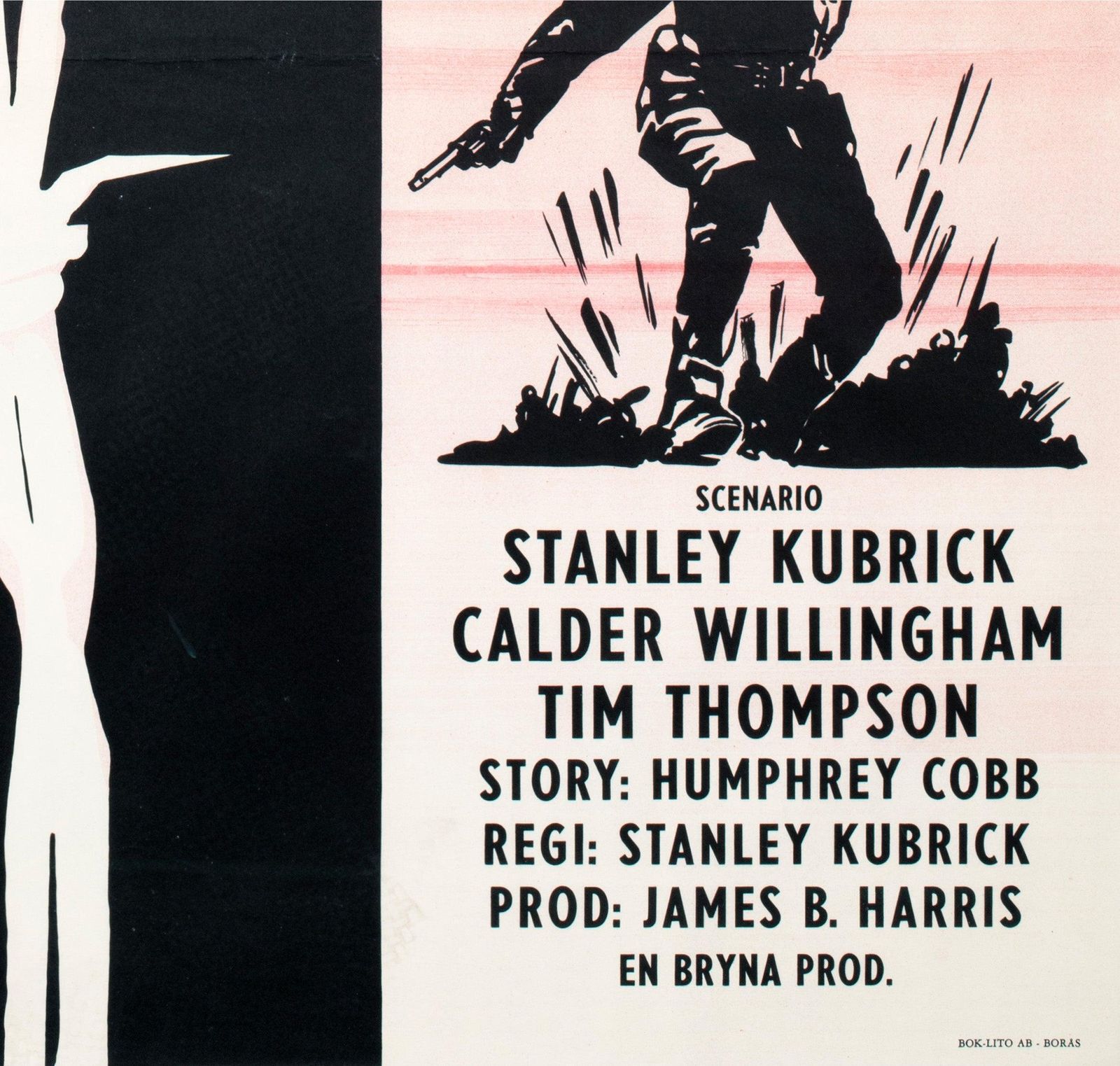 Paths Of Glory 1957 Zweedse filmaffiche, Gösta Åberg photo vintage