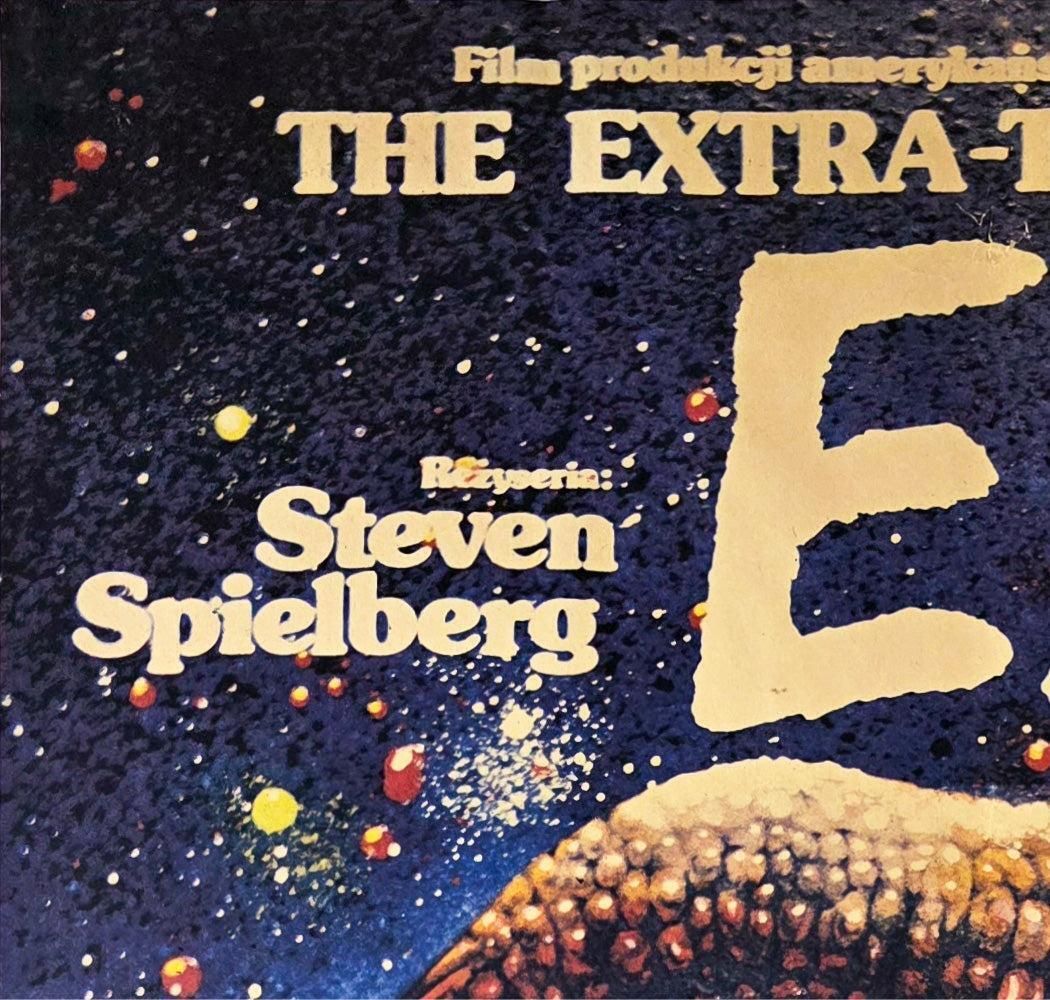 Affiche de cinéma polonaise B1 pour E.T. 1984, Jakub Erol photo for sale