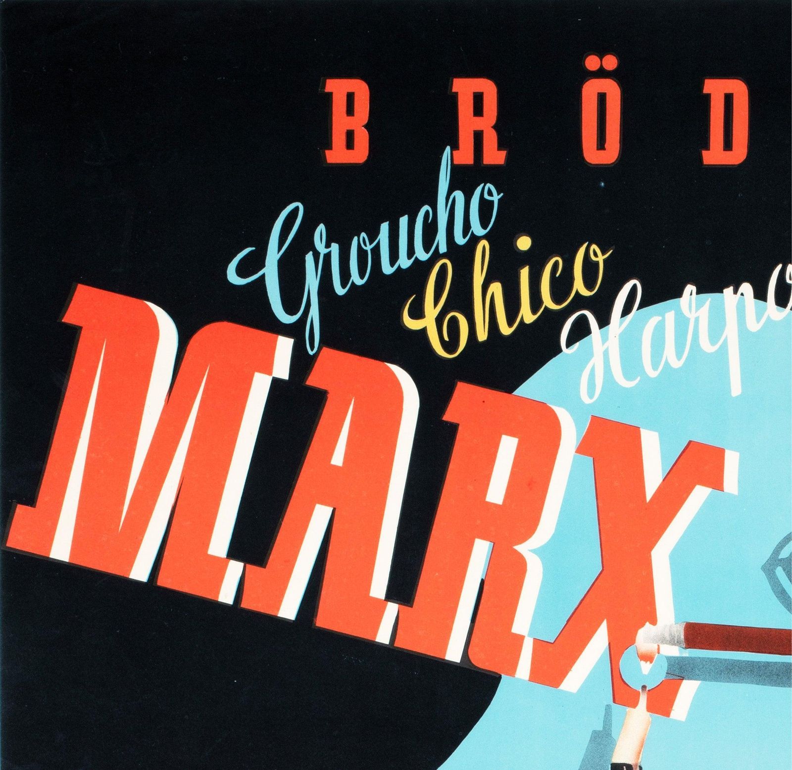 Marx Brothers Go West 1945 Zweeds filmaffiche photo for sale
