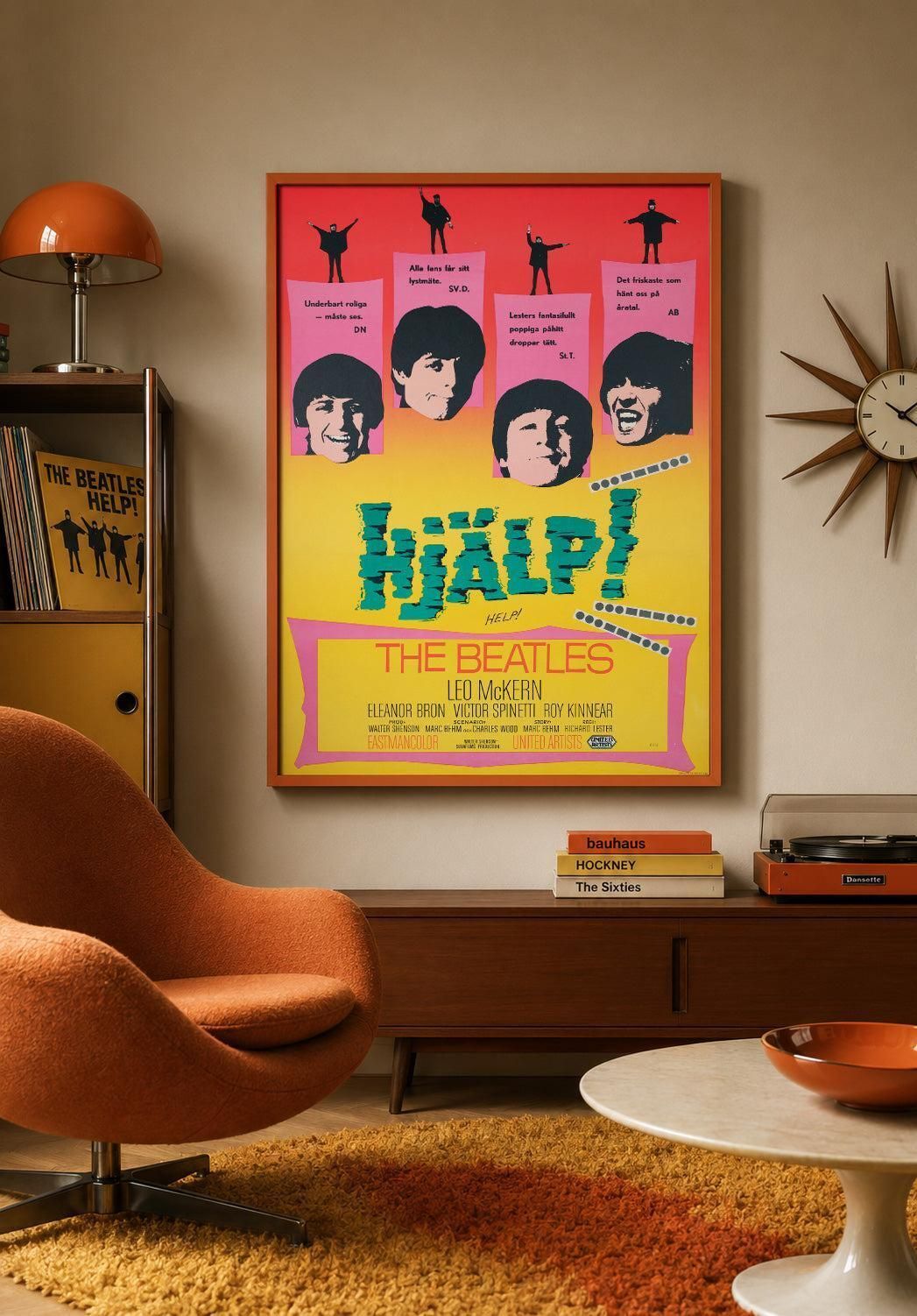 Help 1965 Zweedse filmaffiche photo furniture