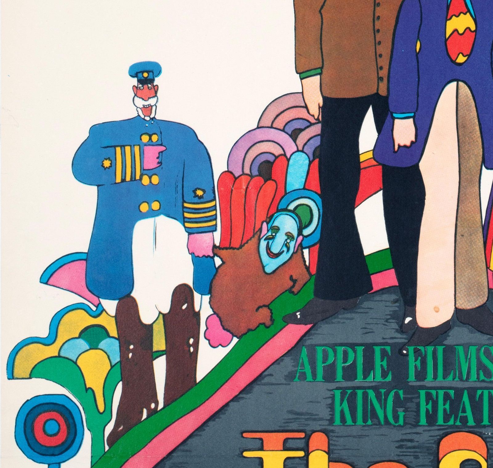 Affiche de cinéma suédoise The Beatles Yellow Submarine, 1968, Heinz Edelmann photo 2384.0