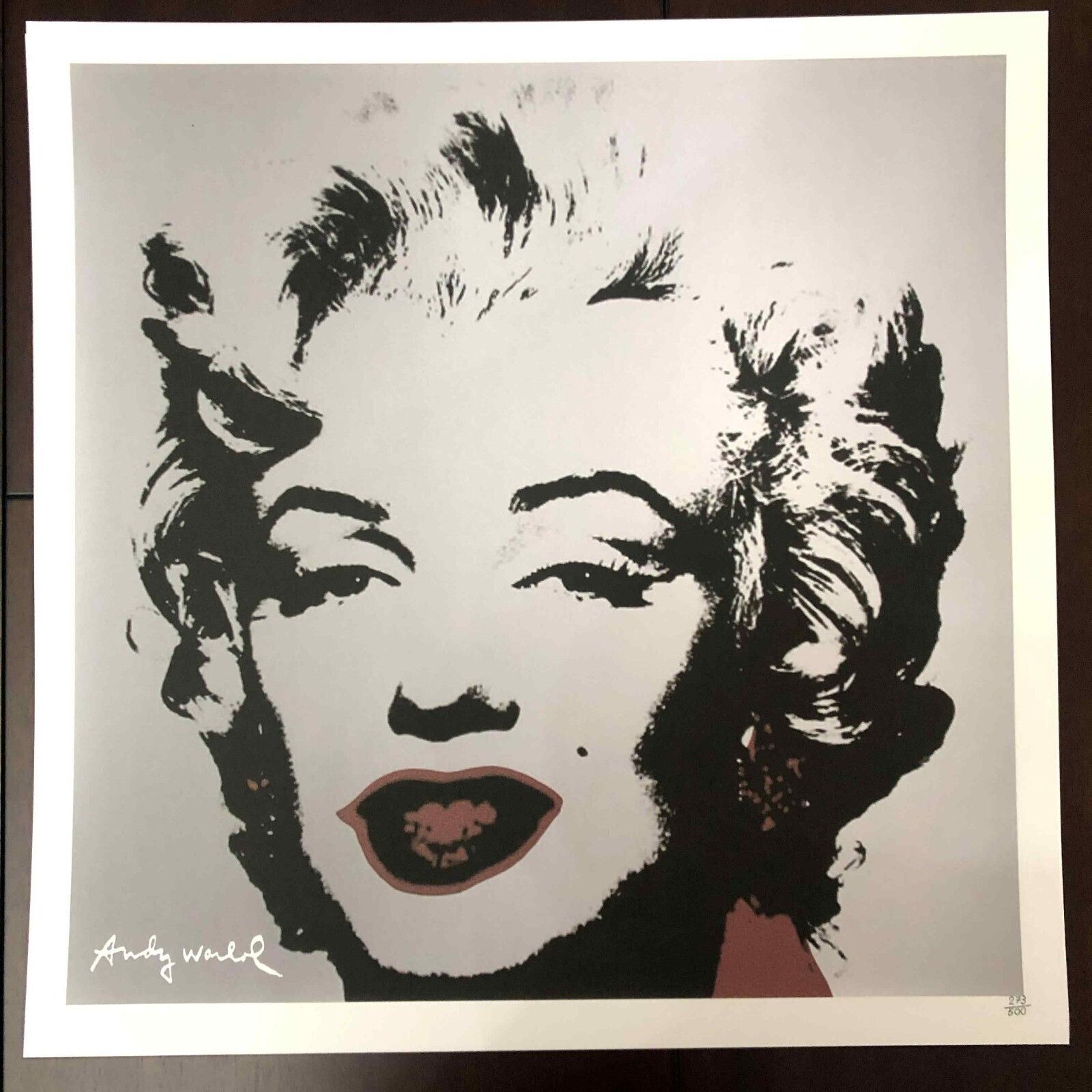Andy Warhol Lithography Cm 50x50 New Cmoa Edition With Certificate