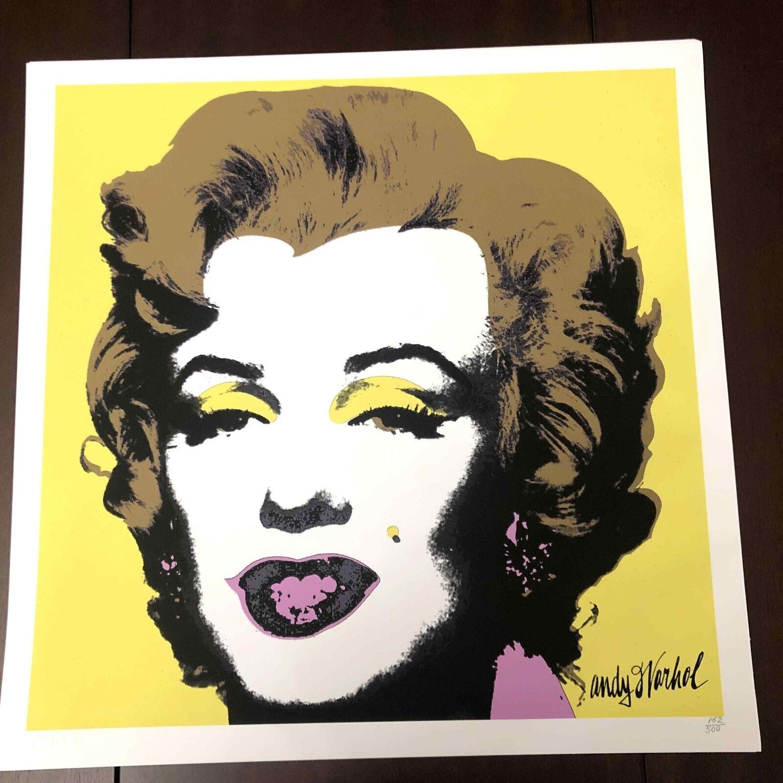 Andy Warhol Lithografie 50x50 cm Nieuwe Cmoa Editie Met Certificaat