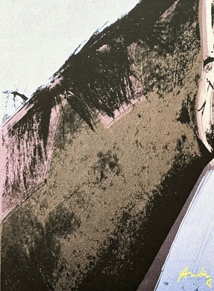 Naar Andy Warhol, Horse, jaren 1980, Print photo furniture