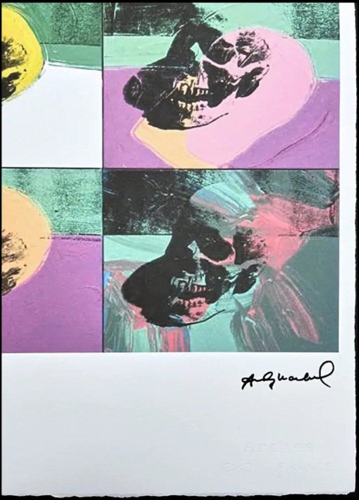 Naar Andy Warhol, 6x Skull, jaren 1980, print photo furniture