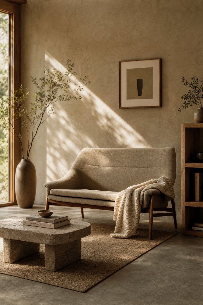 Mobilier Canapé scandinave mid-century modern 2 places Grace en tissu brun, IKEA, 1961 photo