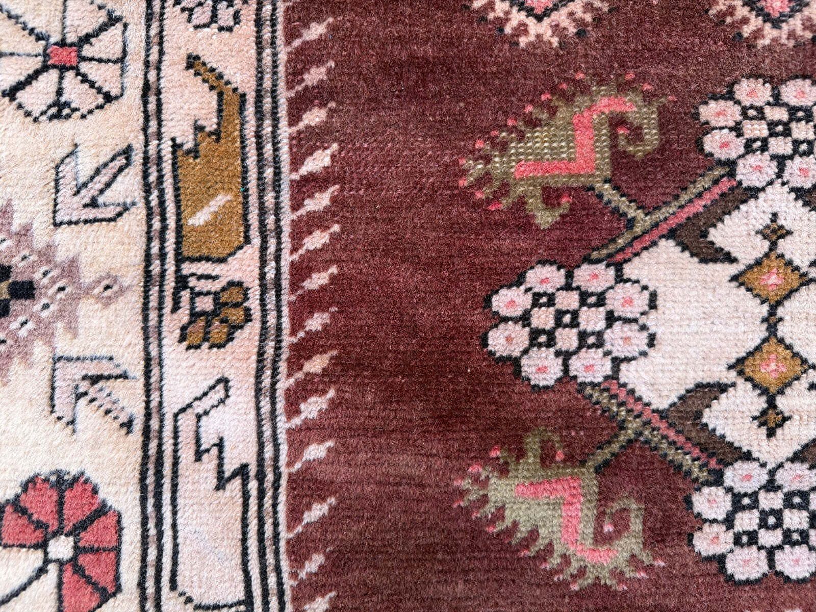 Textiles Turkish Milas Rug 116x200 Cm Handmade Vintage Carpet Ushak photo