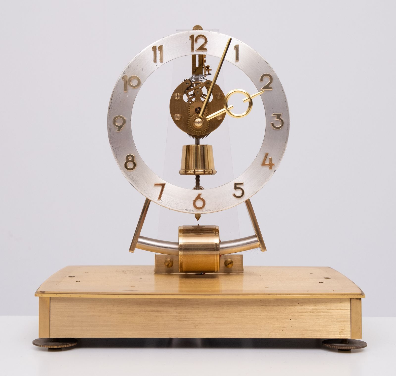 Kundo Messing Elektromagnetische Pendulette ca. jaren 1950 Duitsland photo Woonaccessoires