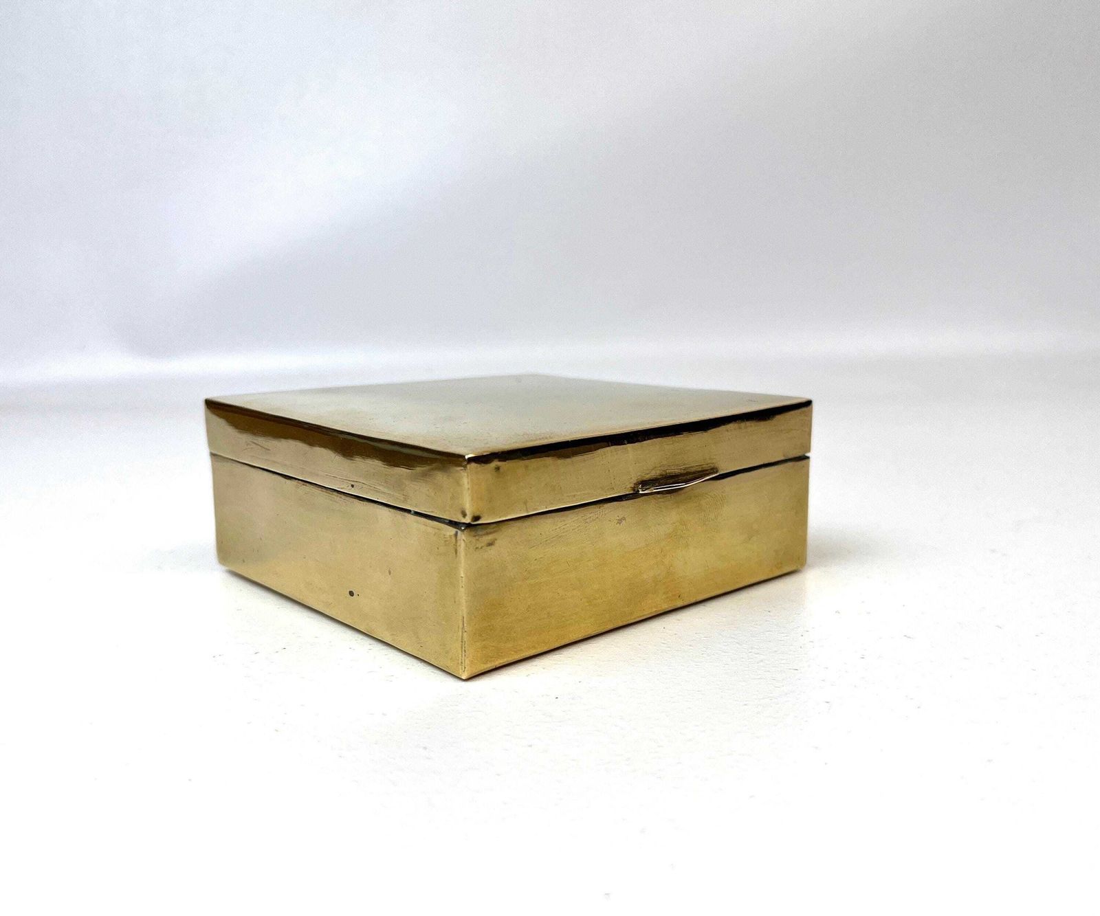 Zeldzame Avant Garde Bauhaus Minimalist Art Deco Messing Juwelendoos Duitsland 1930 photo furniture