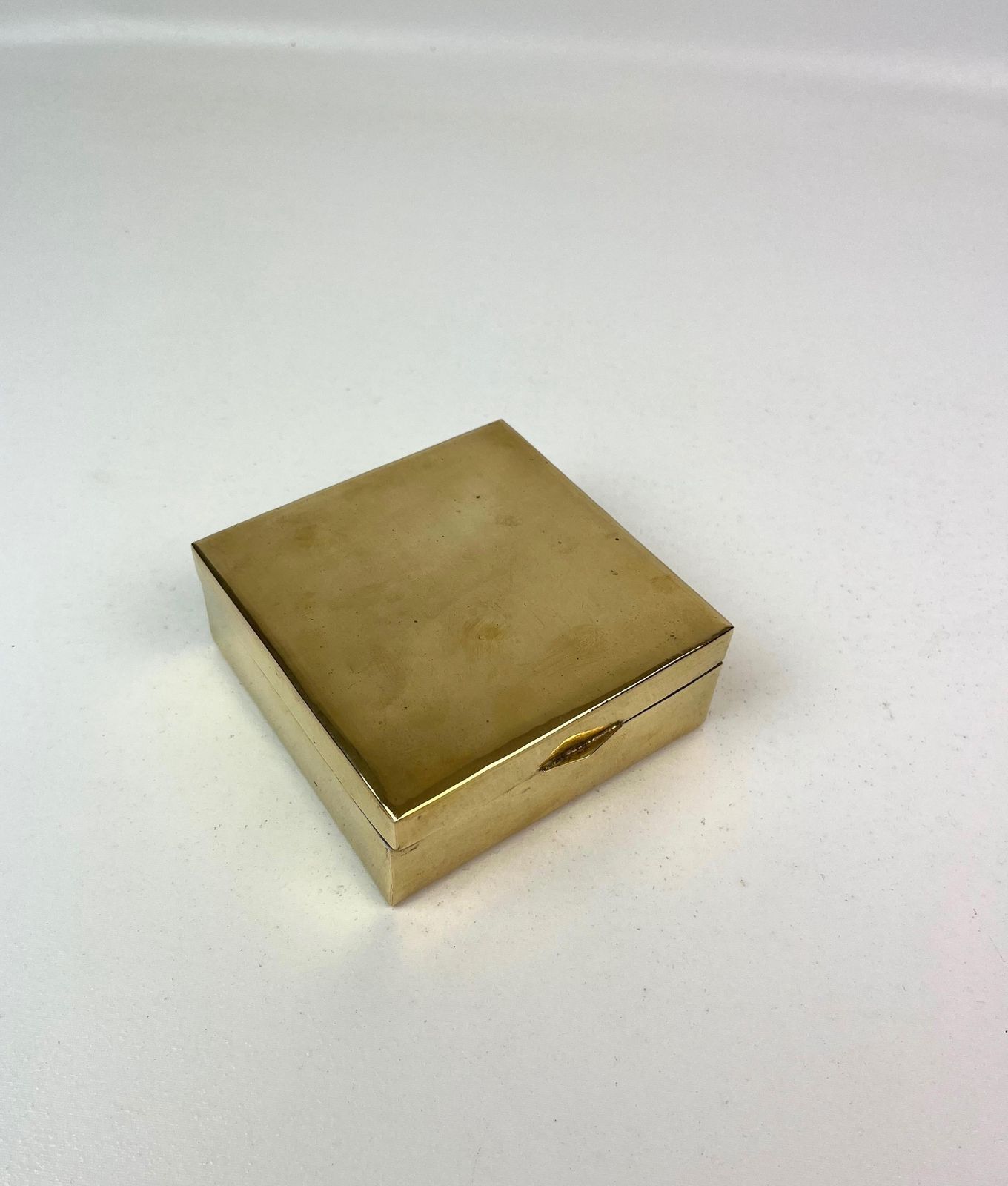 Zeldzame Avant Garde Bauhaus Minimalist Art Deco Messing Juwelendoos Duitsland 1930 photo for sale