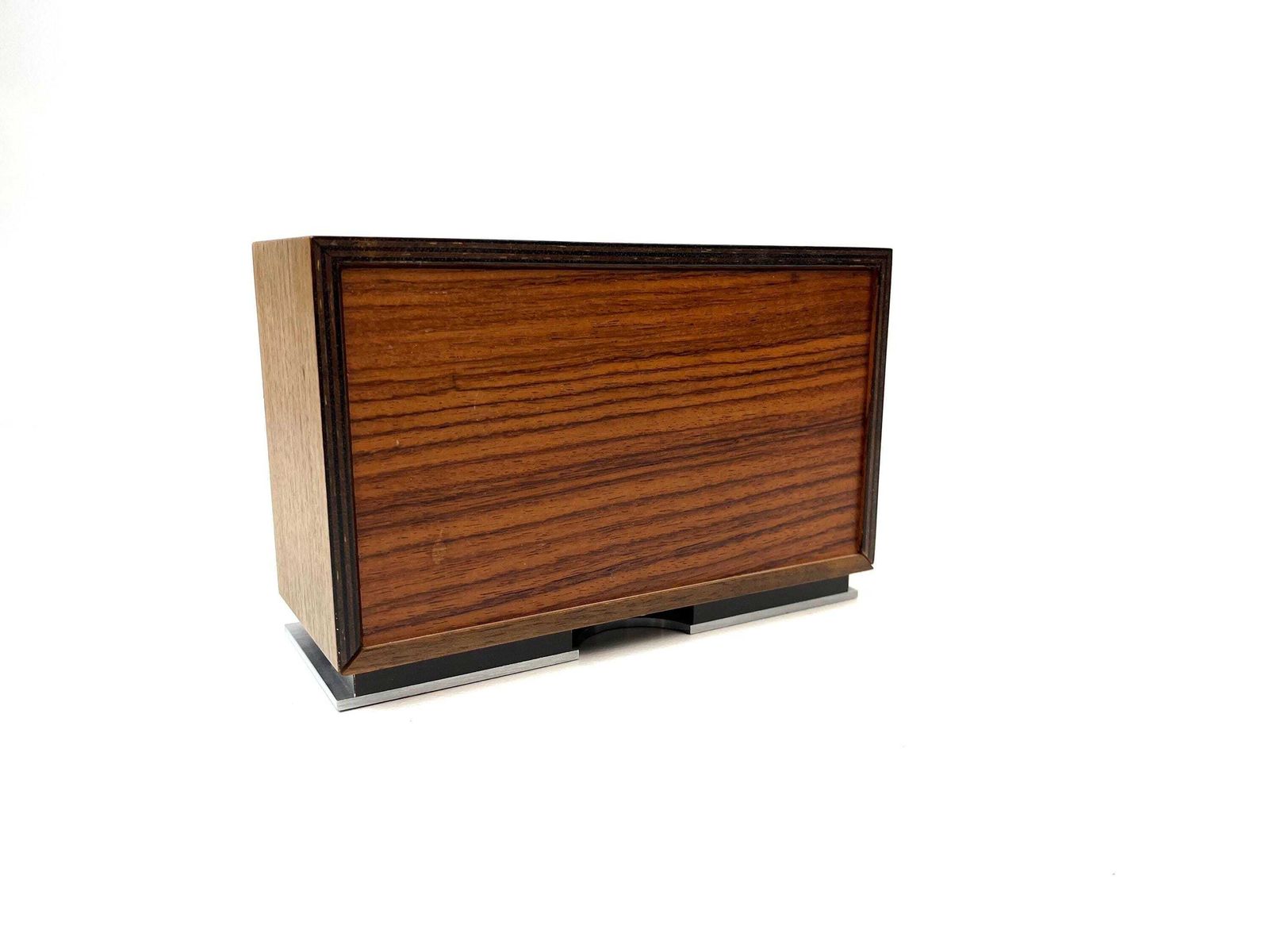Mid-Century Bureauklok Teak en Chroom van Diehl, Duitsland, 1960 photo vinterior