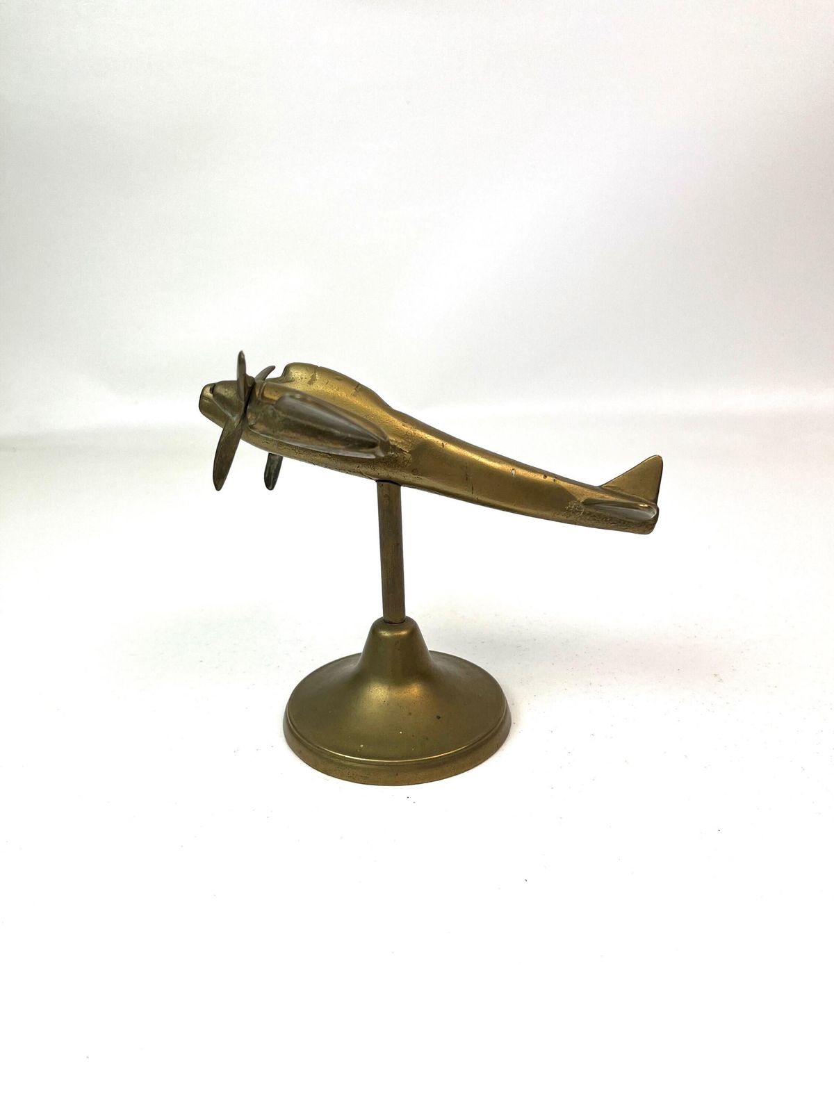 Sculpture d'avion de bureau Art Déco Bauhaus en bronze coulé, Allemagne, 1930 photo vinterior
