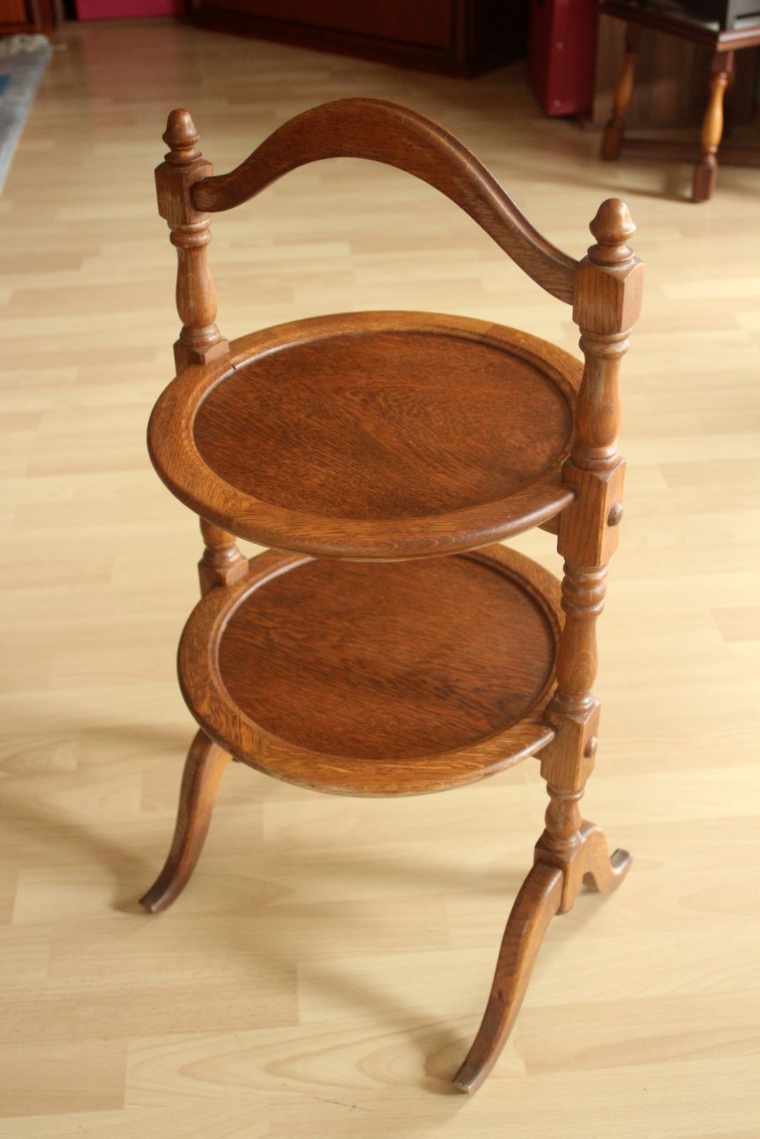 1940s   Etagere   High Tea   Handmade Of Oak Wood