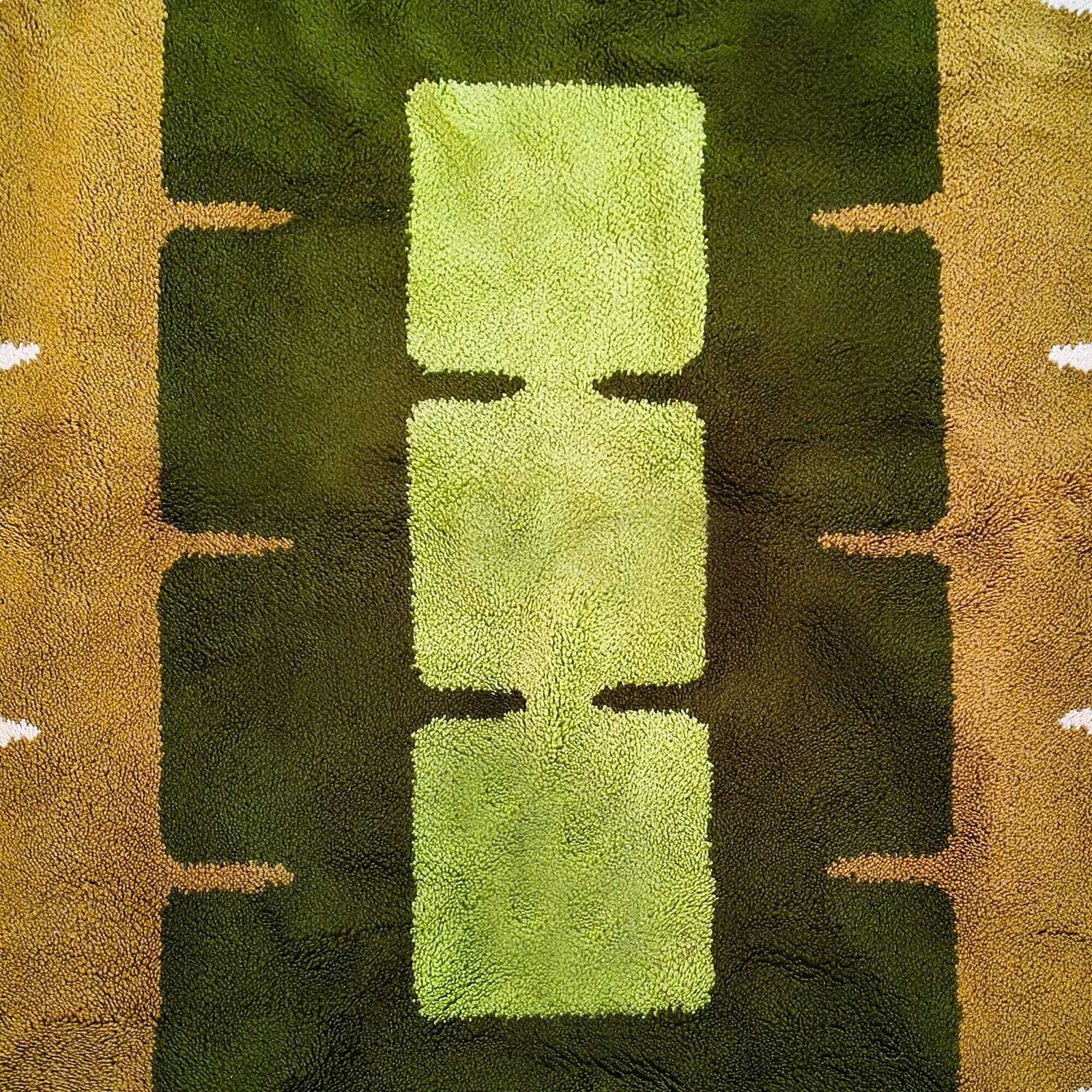 Geometrisch vloerkleed in wol, Space Age, ca. jaren 1970. Made In Italy photo vinterior