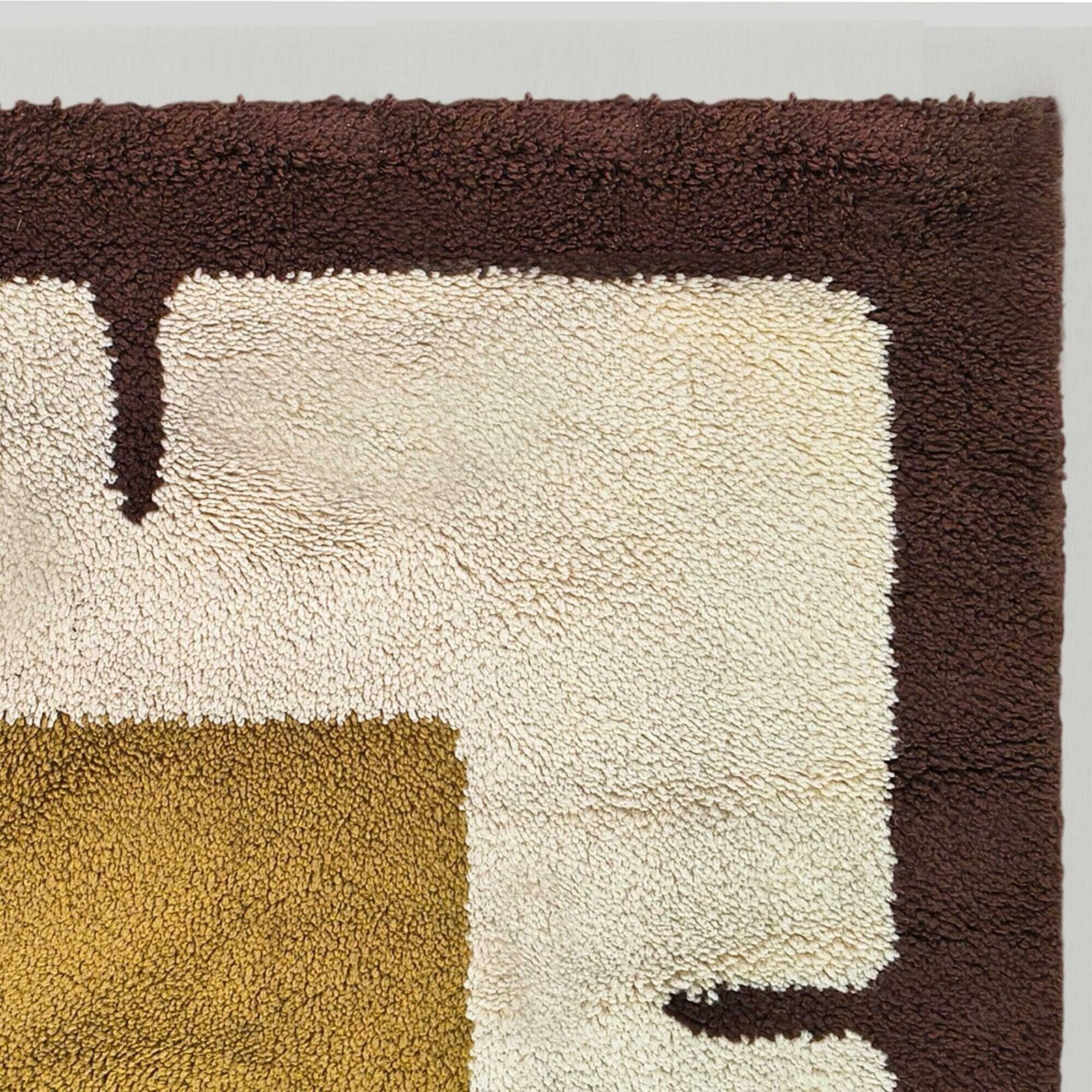 Textiel Geometrisch vloerkleed in wol, Space Age, ca. jaren 1970. Made In Italy photo