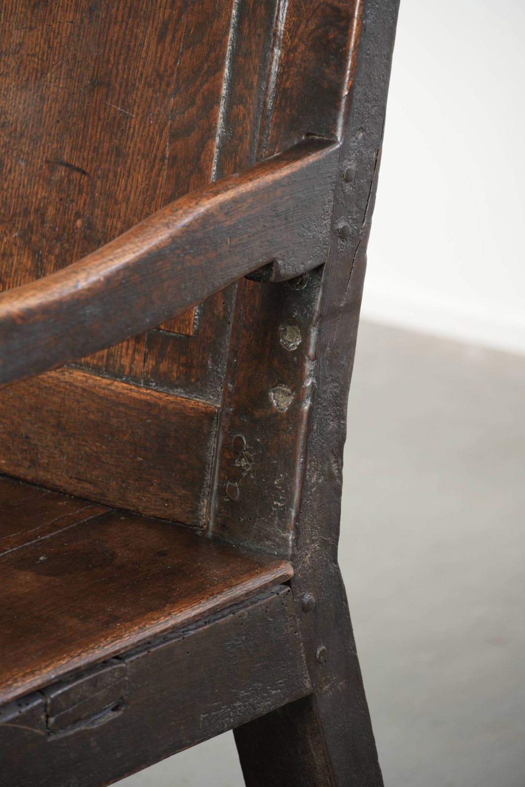 Furniture Beautiful Antique English Wooden Bench/Hall Bench From The Early 18th Century With Beautiful Warm Colors And Lovely Details. photo