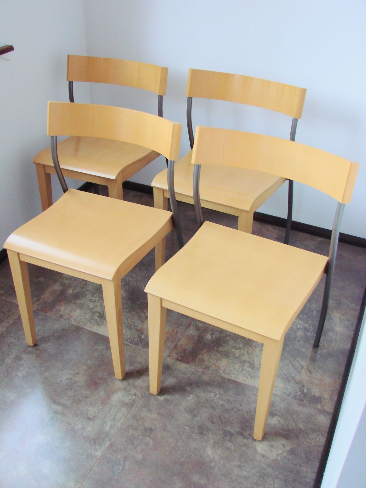 photo furniture Set van 4 Ikea Nordisk stoelen, Tina Christensen, jaren 1990
