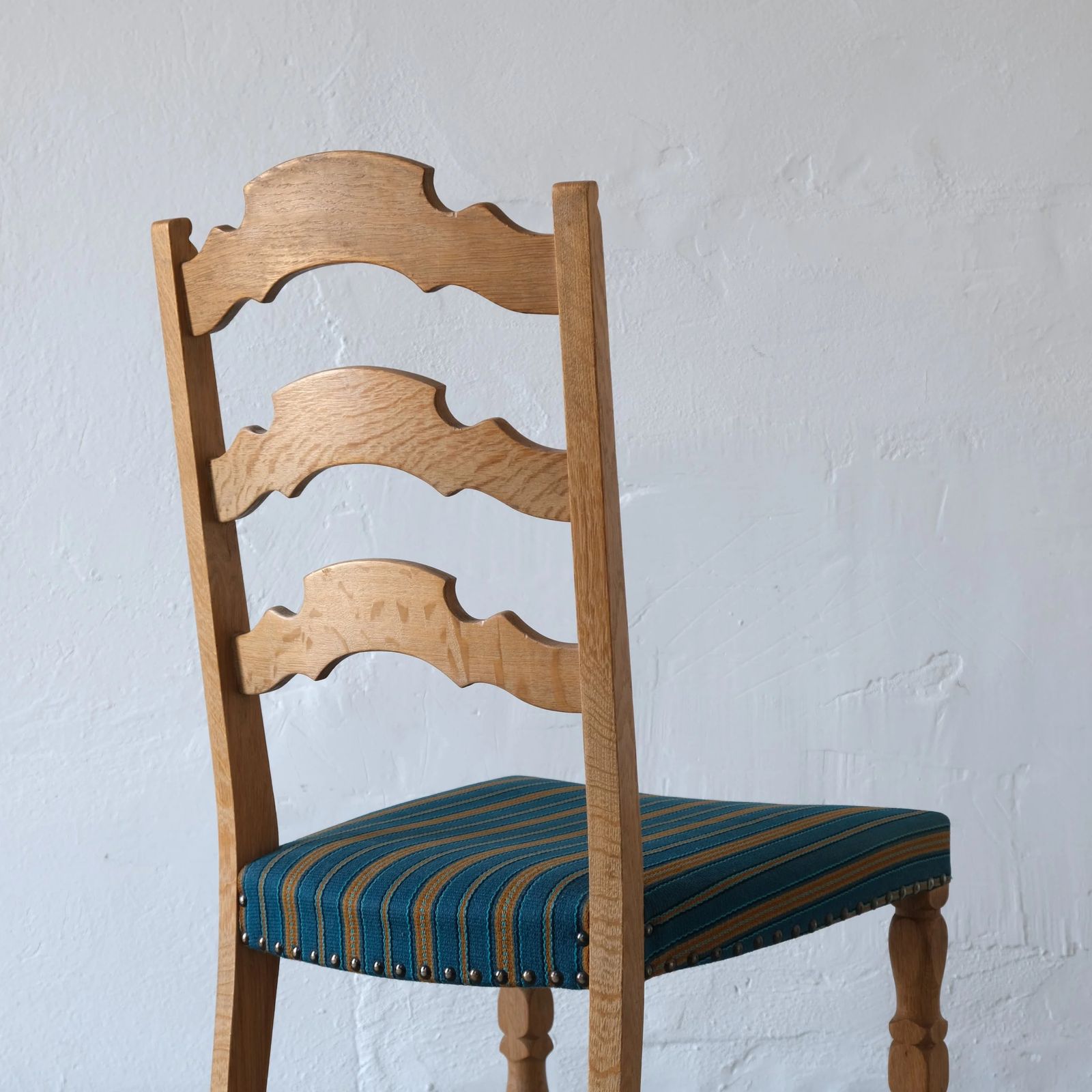 6 Ladder Back Chairs van Henning Kjaernulf, Denemarken, jaren 1950 photo vinterior